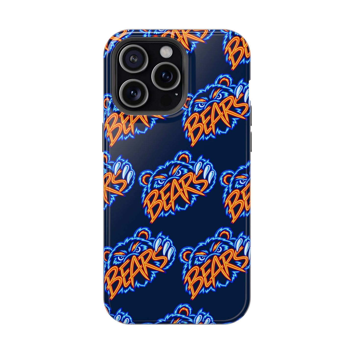 Neon Bears Phone Case, Magnetic Phone Case, Retro Phone Case, Matte/Glossy Phone Case, Football Gifts