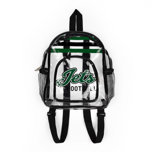 Jets Clear Backpack, Stadium Bag, Football Belt Bag, Transparent Fanny Pack