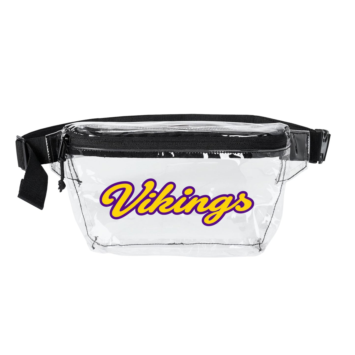 Vikings Clear Stadium Bag, Football Belt Bag, Transparent Fanny Pack