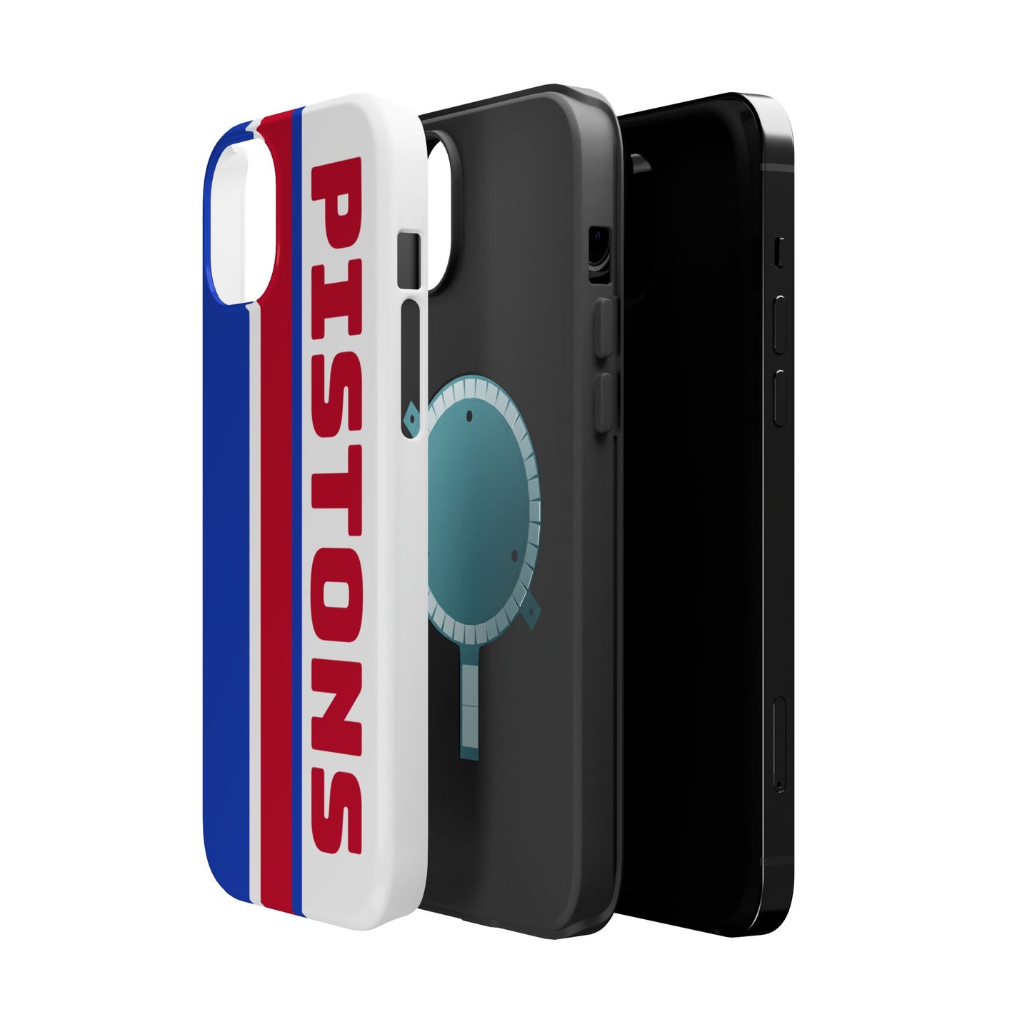 Pistons Phone Case, Magnetic Phone Case, Retro Phone Case, Basketball Gifts