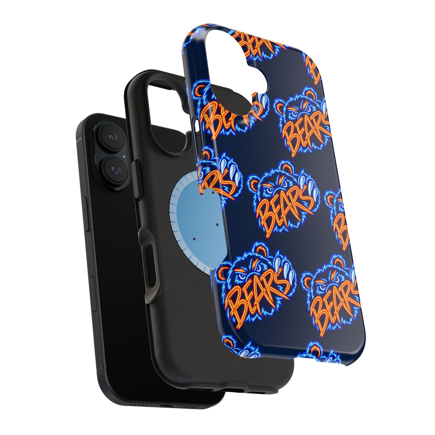 Neon Bears Phone Case, Magnetic Phone Case, Retro Phone Case, Matte/Glossy Phone Case, Football Gifts