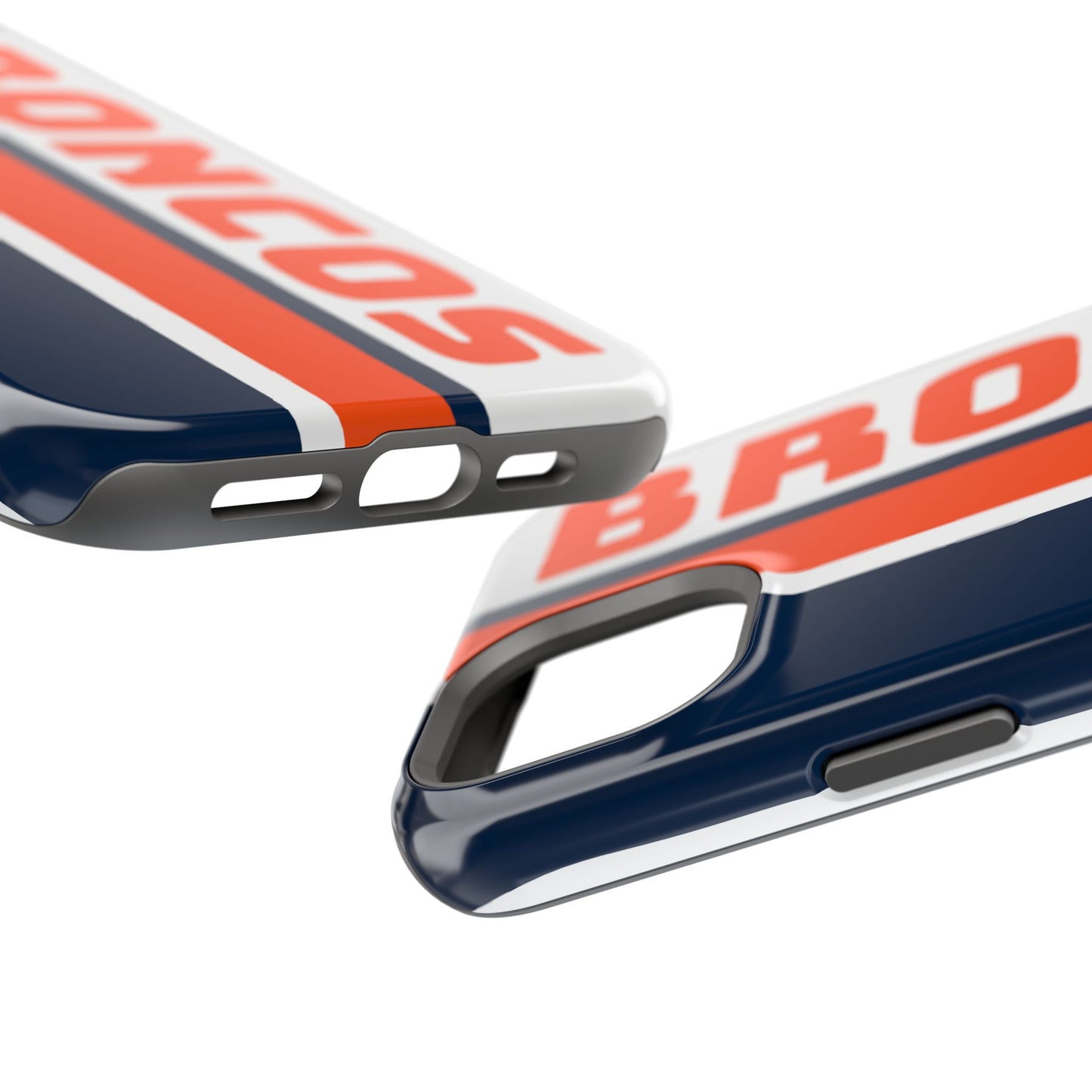 Broncos Phone Case, Magnetic Phone Case, Retro Phone Case, Baseball Case for iPhone or Samsung, Football Gifts