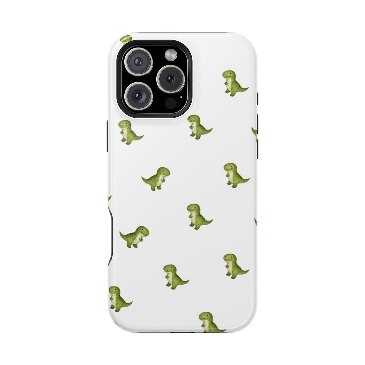 Tiny Green Dinosaur Phone Case | Magnetic Impact-Resistant Phone Case