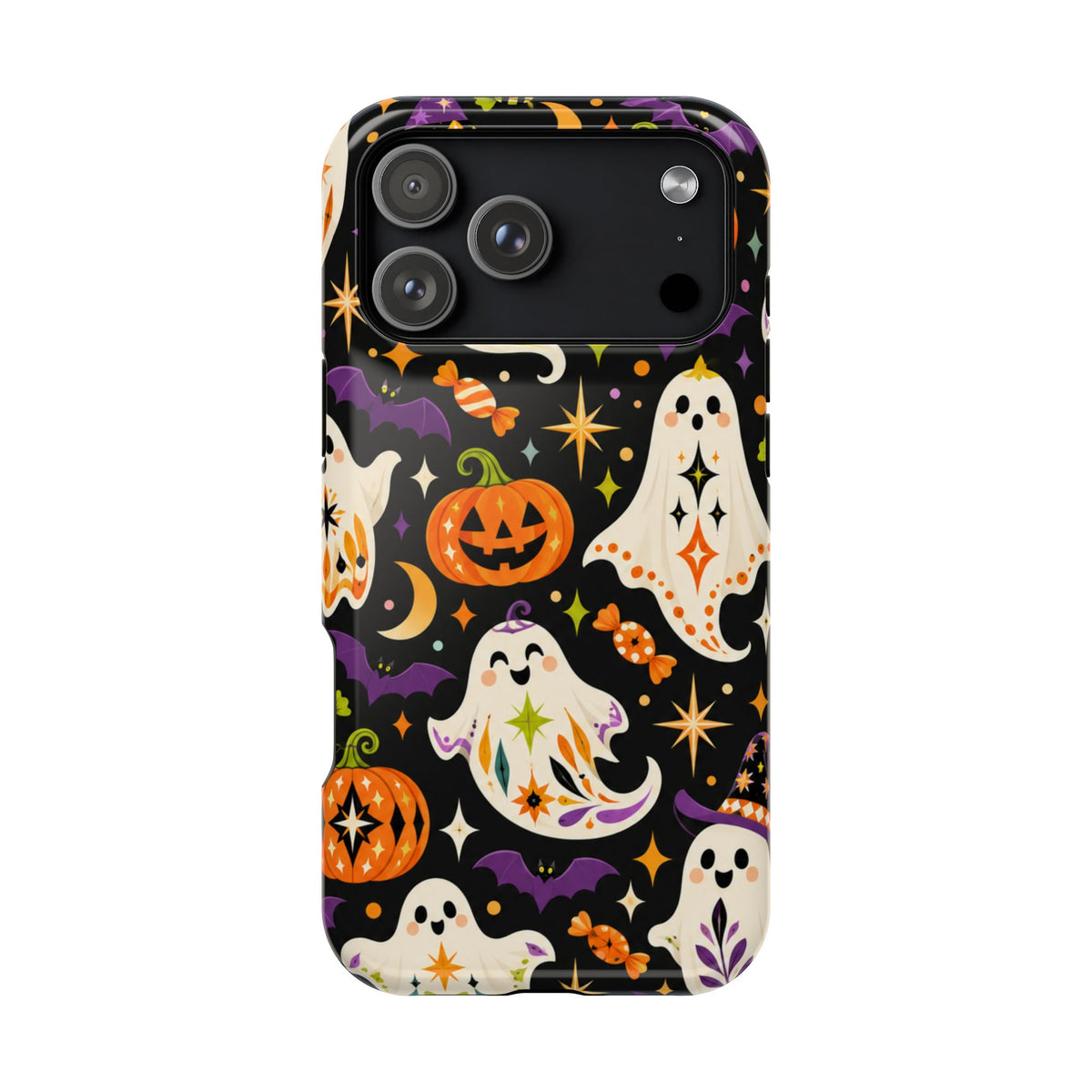 Cute Halloween Ghosts and Pumpkins Phone Case | Magnetic Impact-Resistant Case