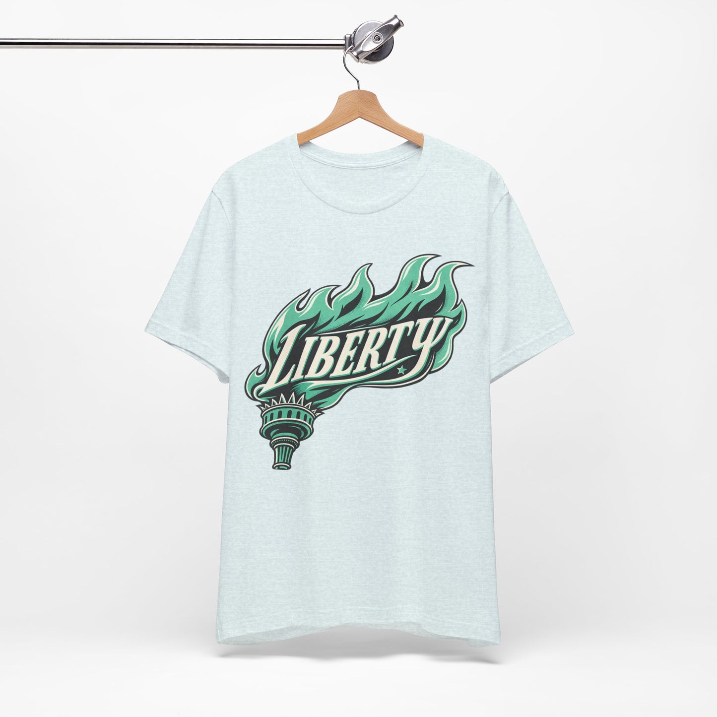Liberty Basketball Shirt, Teal and Black Flame Shirt, Basketball Gifts
