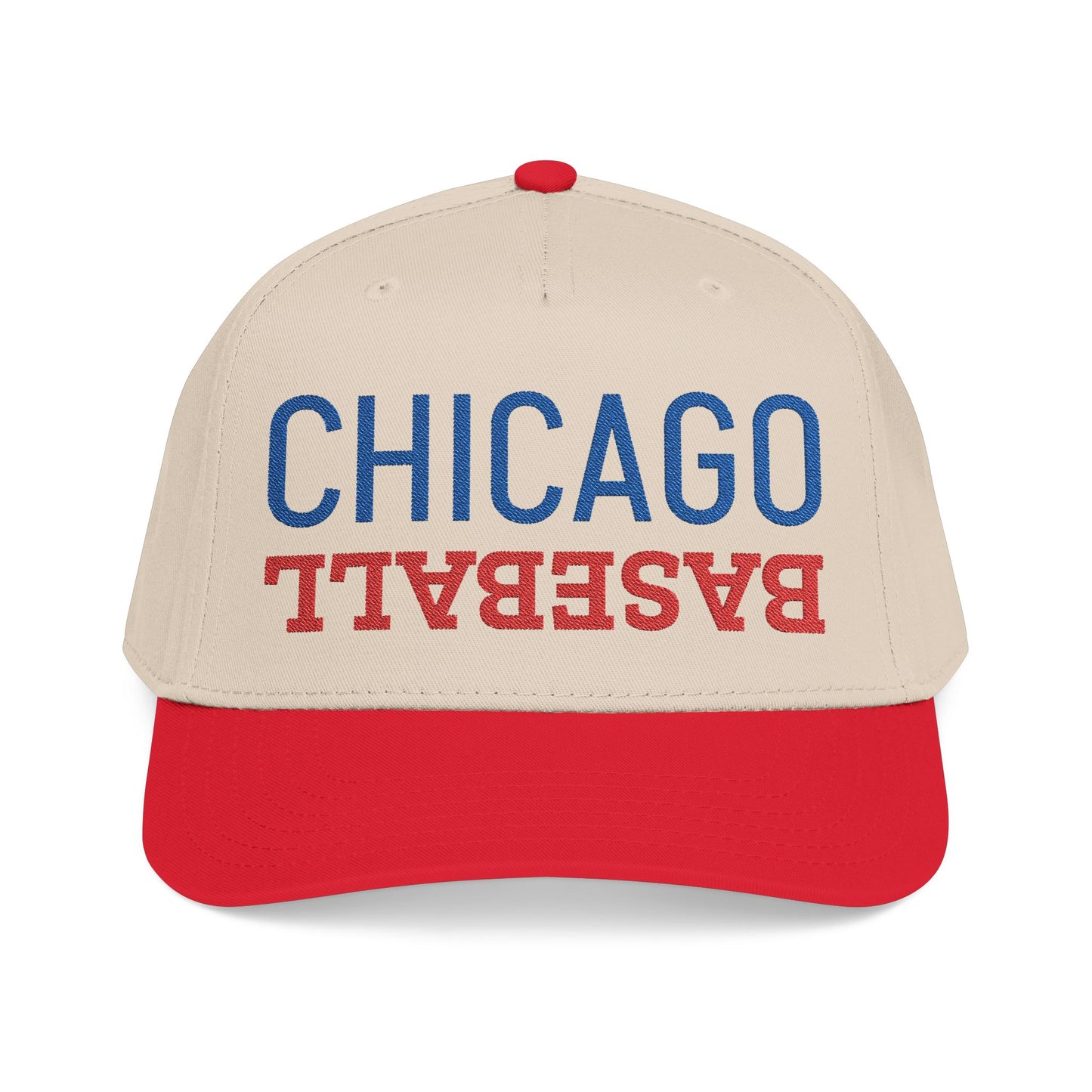 Embroidered Chicago Baseball Hat, Mid Profile Baseball Cap, Baseball Gifts