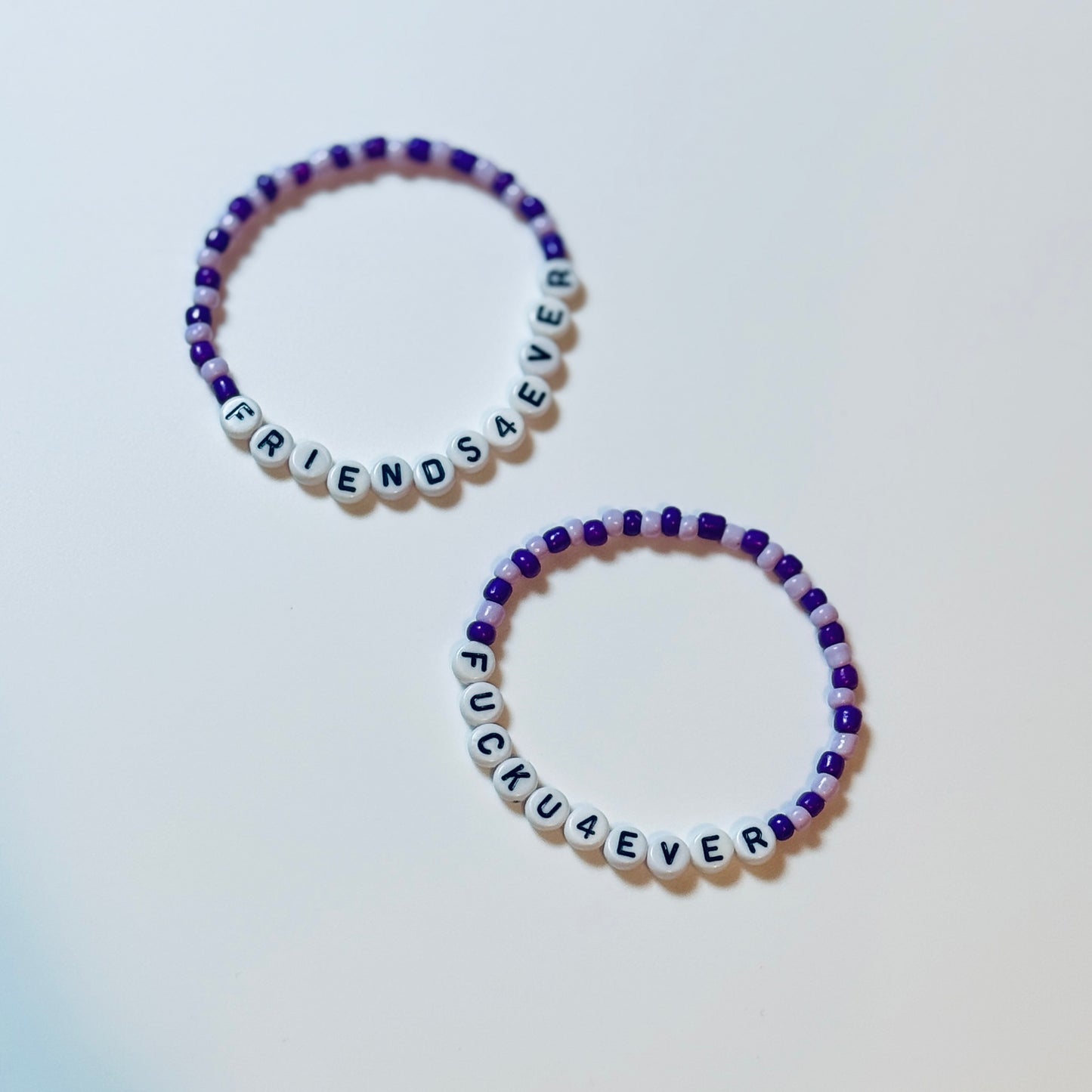 Friends4Ever FuckU4Ever Bracelet Set; Friendship Bracelets, Eras Bracelet