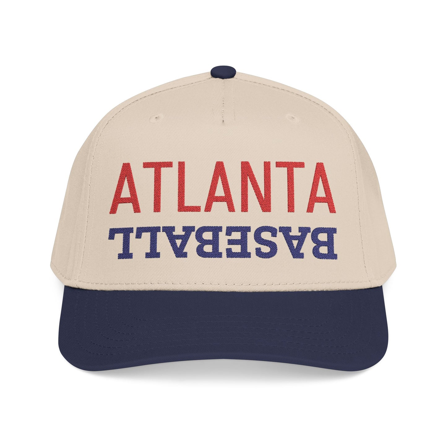 Embroidered Atlanta Baseball Hat, Mid Profile Baseball Cap, Sports Gifts