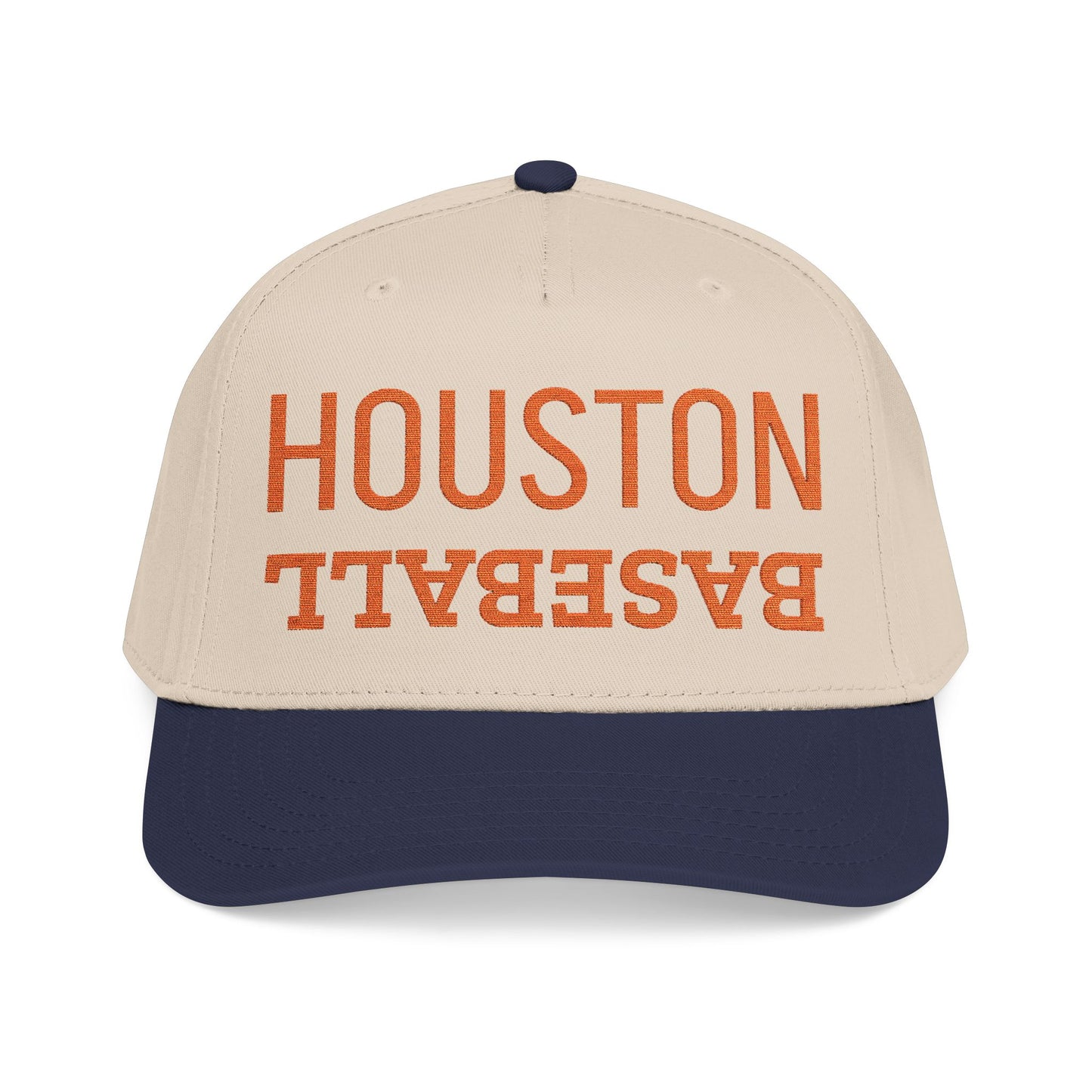 Embroidered Houston Baseball Hat, Mid Profile Baseball Cap, Sports Gifts