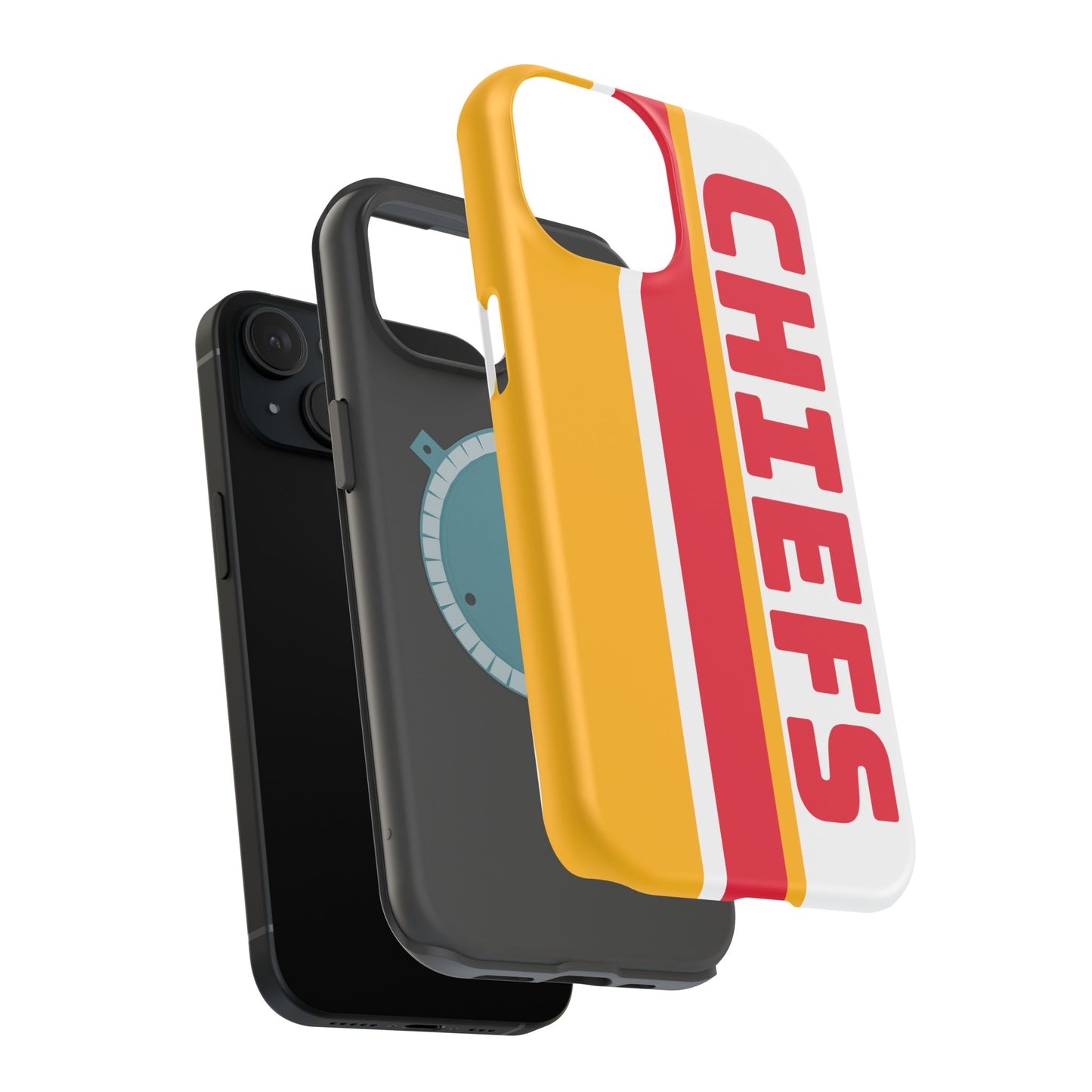 Chiefs Phone Case, Magnetic Phone Case, Retro Phone Case, Baseball Case for iPhone or Samsung, Chiefs Football Gifts