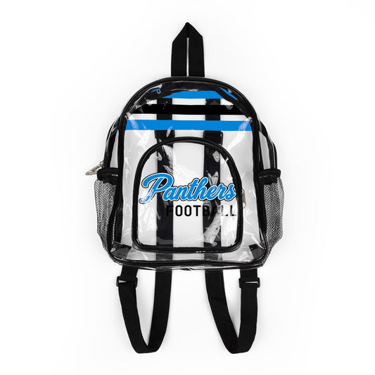 Panthers Clear Backpack, Stadium Bag, Football Belt Bag, Transparent Fanny Pack