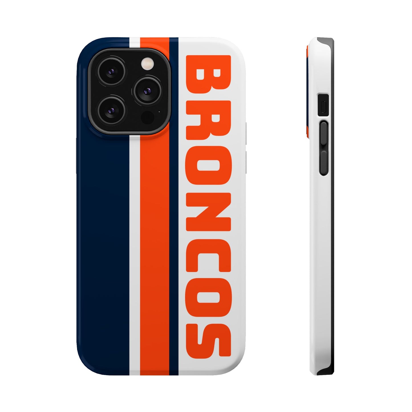 Broncos Phone Case, Magnetic Phone Case, Retro Phone Case, Baseball Case for iPhone or Samsung, Football Gifts
