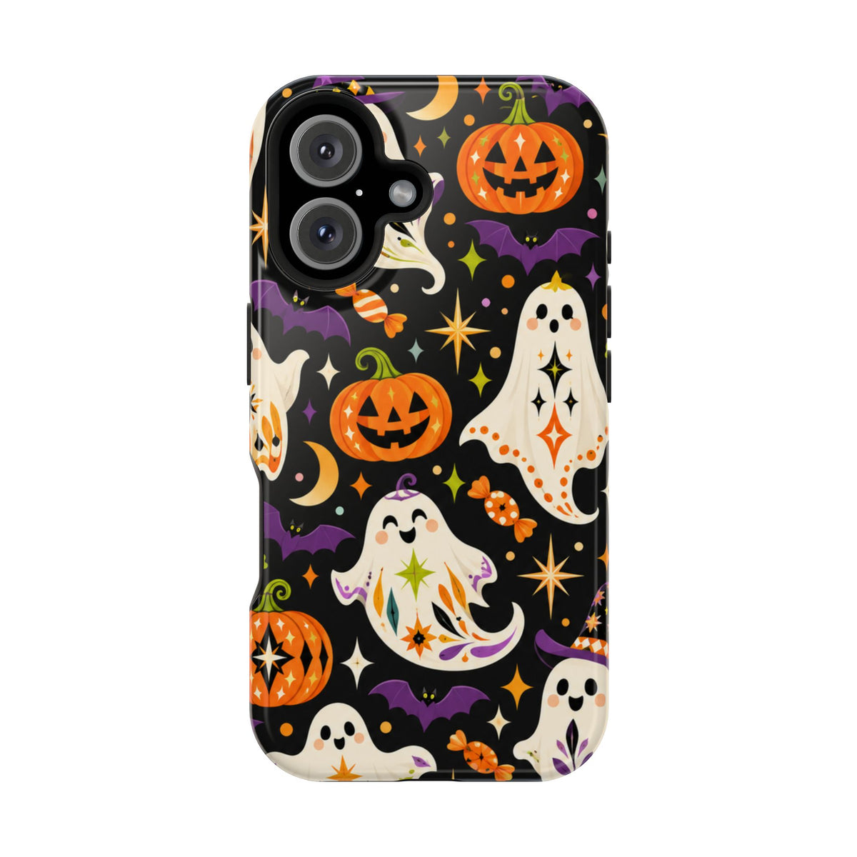 Cute Halloween Ghosts and Pumpkins Phone Case | Magnetic Impact-Resistant Case