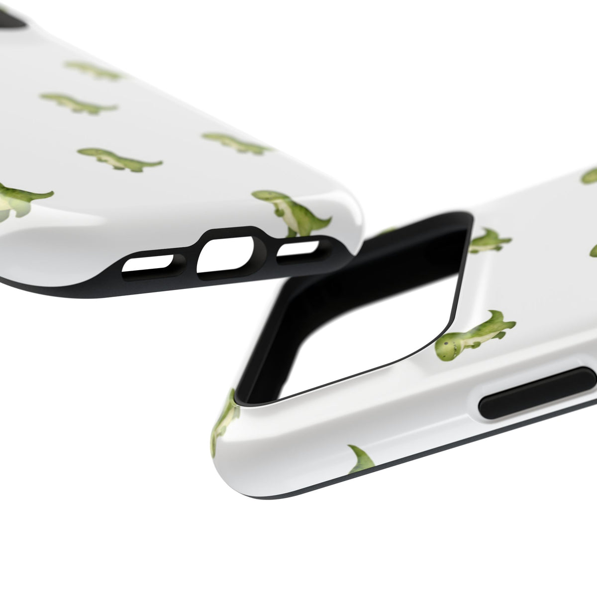 Tiny Green Dinosaur Phone Case | Magnetic Impact-Resistant Phone Case