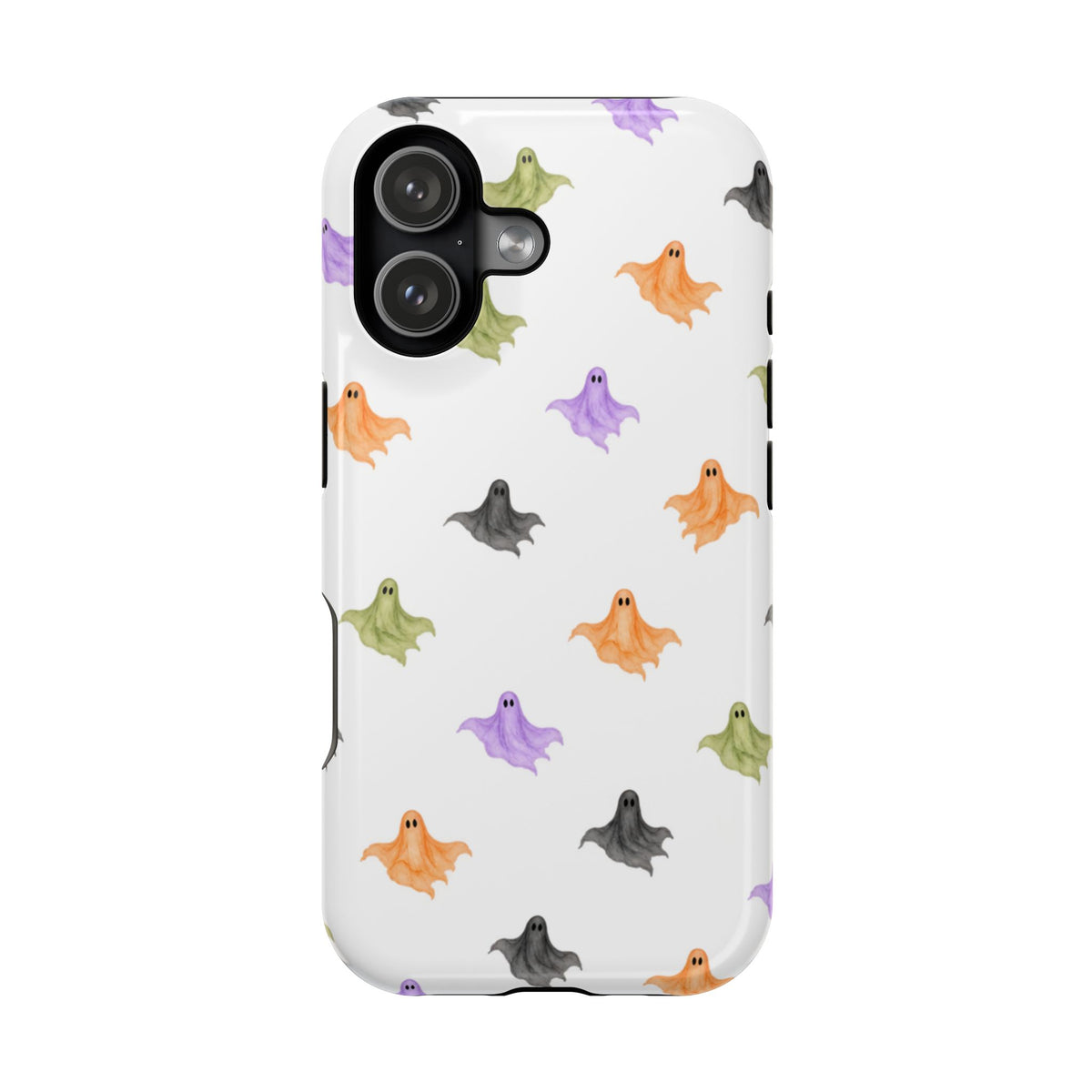Watercolor Ghost Pattern Phone Case | Magnetic Impact-Resistant Case