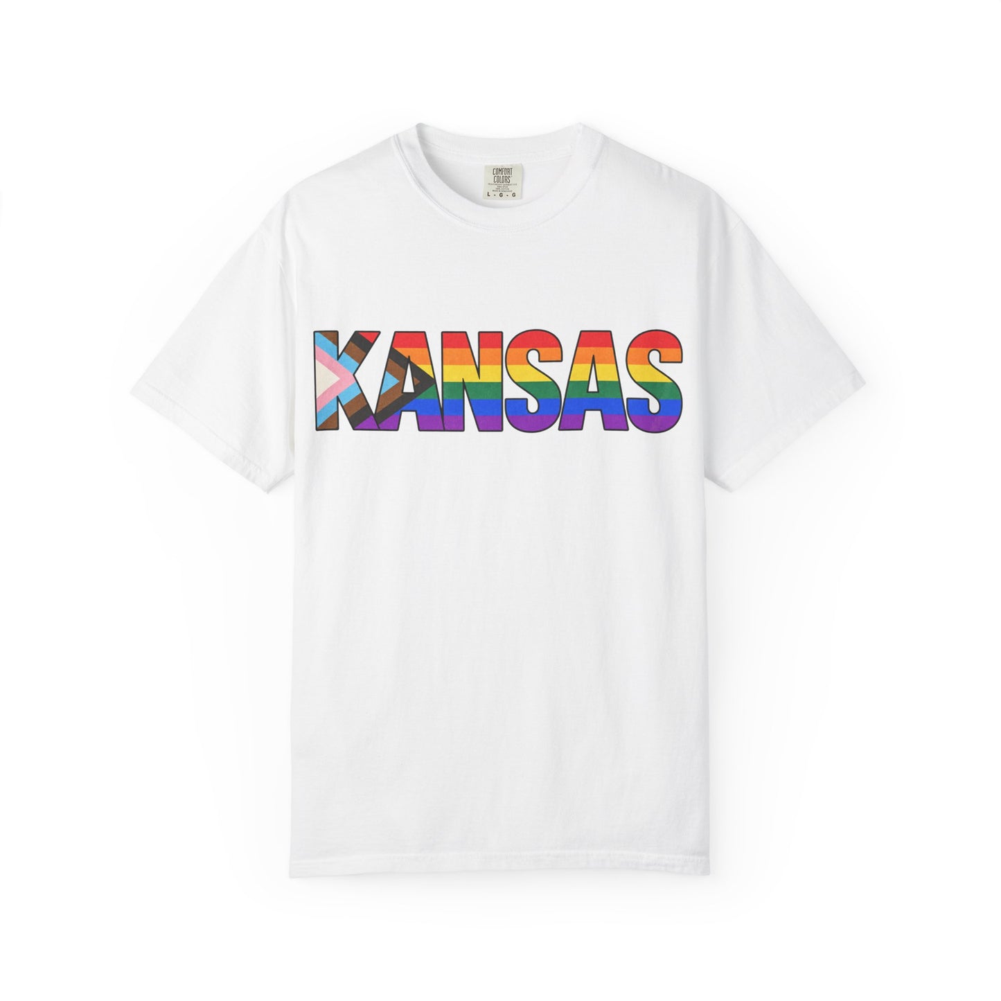 Kansas Pride Rainbow T-Shirt, Kansas Pride Shirt, LGBTQIA Shirt