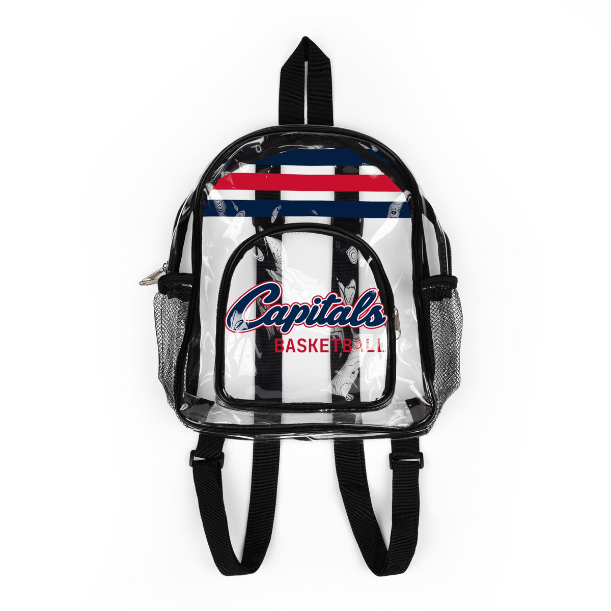 Capitals Clear Backpack, Hockey Stadium Bag, Transparent Bag