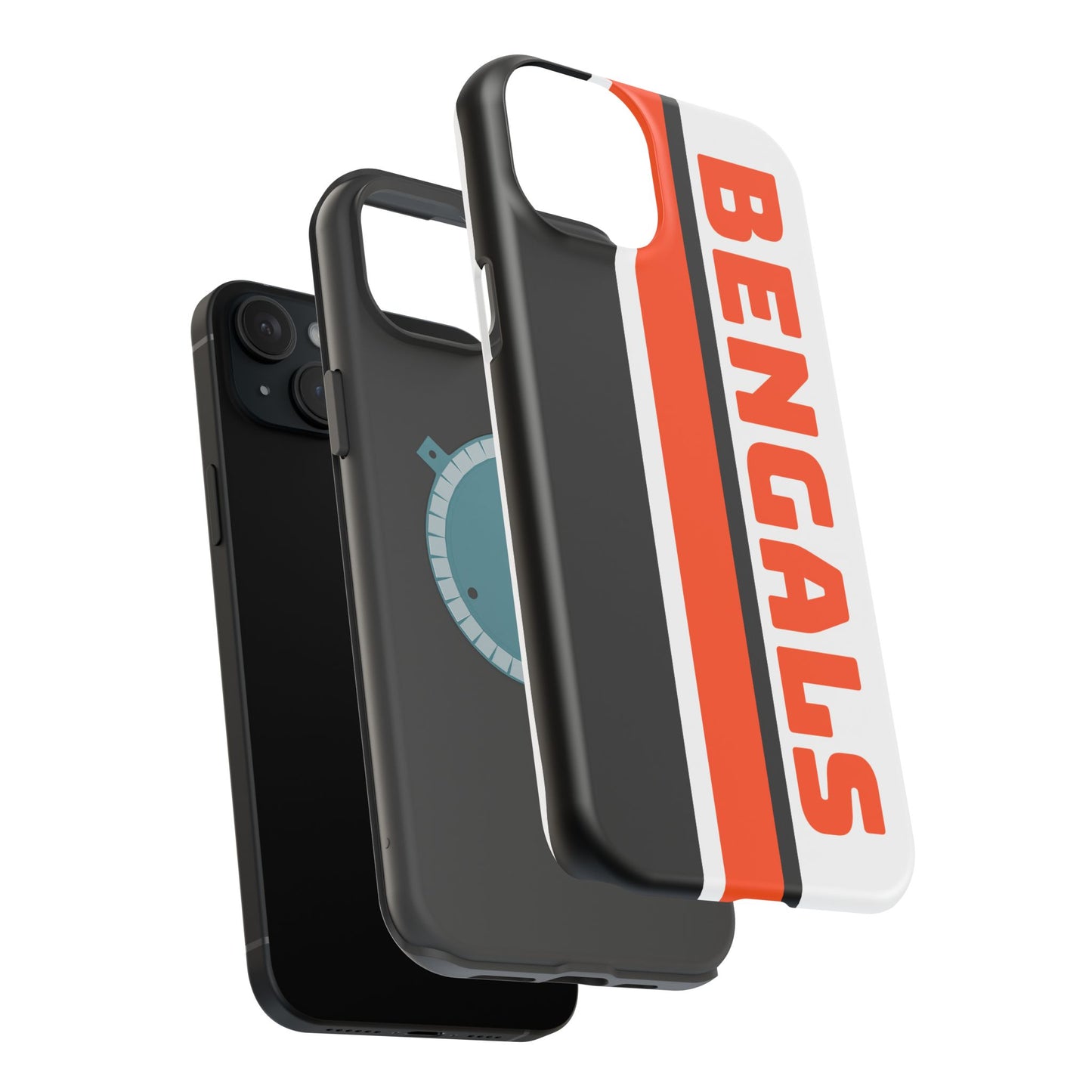 Bengals Phone Case, Magnetic Phone Case, Retro Phone Case, Baseball Case for iPhone or Samsung, Football Gifts