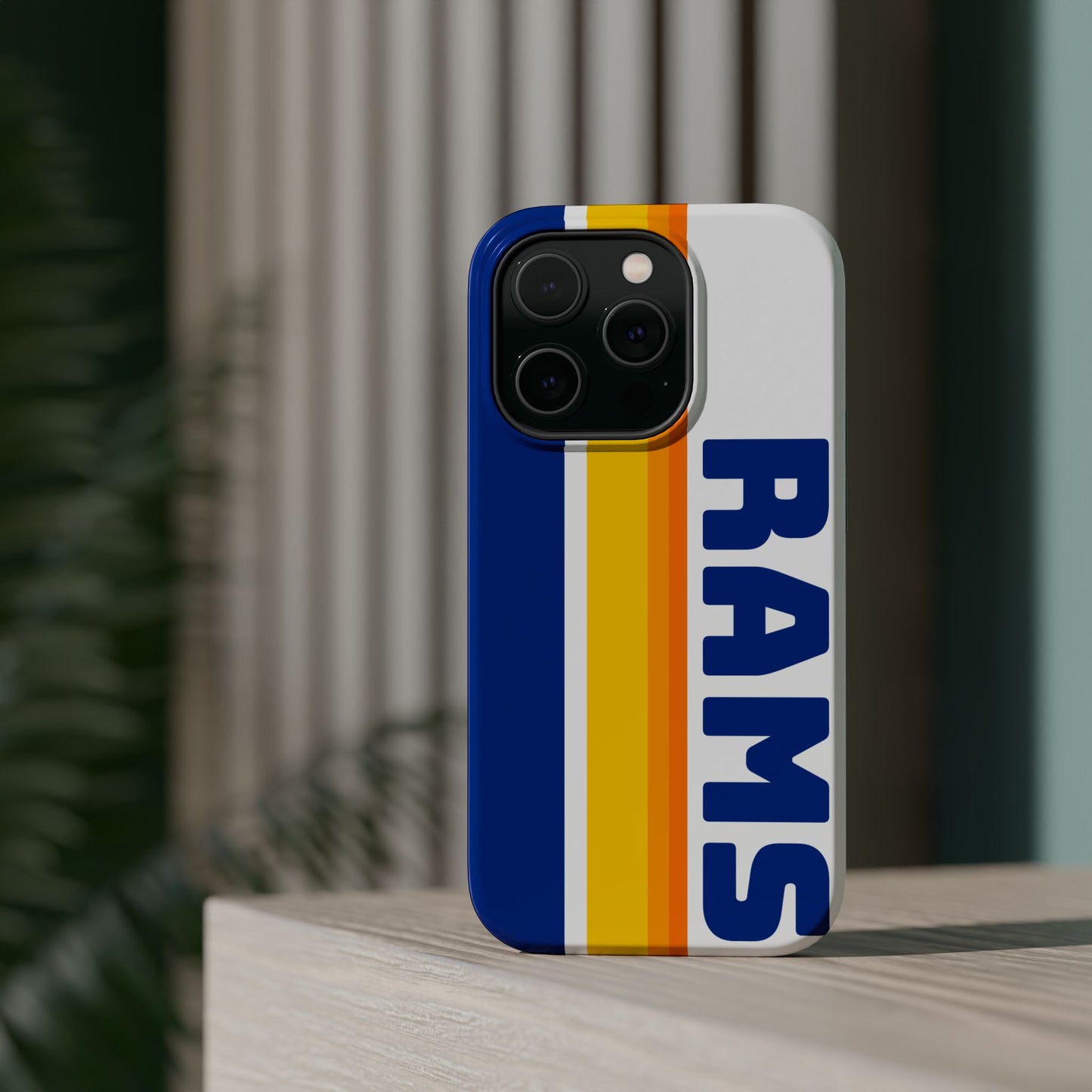 Rams Phone Case, Magnetic Phone Case, Retro Phone Case, Football Case for iPhone or Samsung