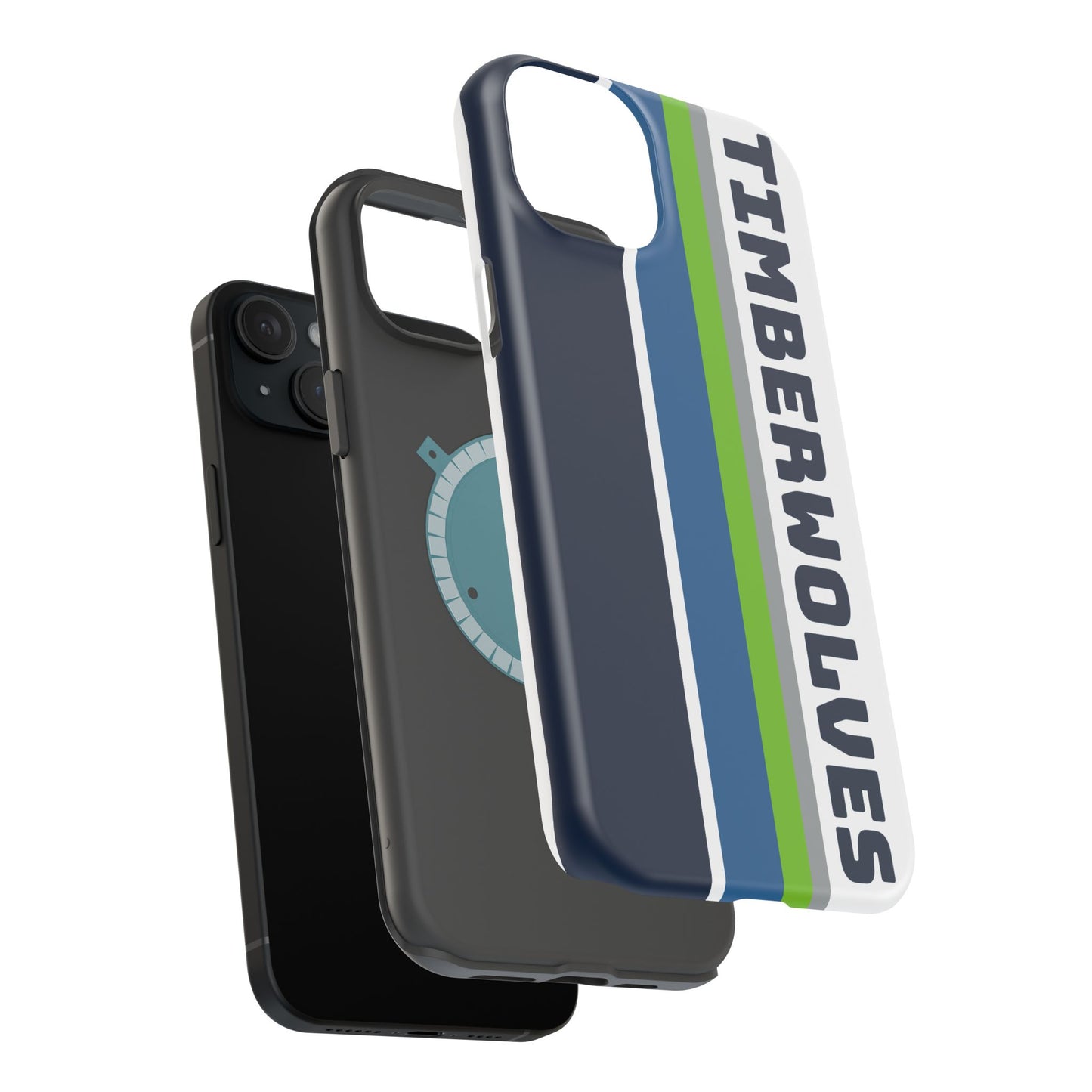 Timberwolves Phone Case, Magnetic Phone Case, Retro Phone Case, Basketball Gifts