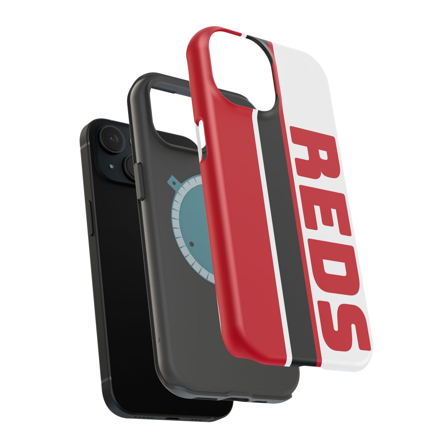 Reds Phone Case, Magnetic Phone Case, Retro Phone Case, Baseball Case for iPhone or Samsung, Reds Baseball Case