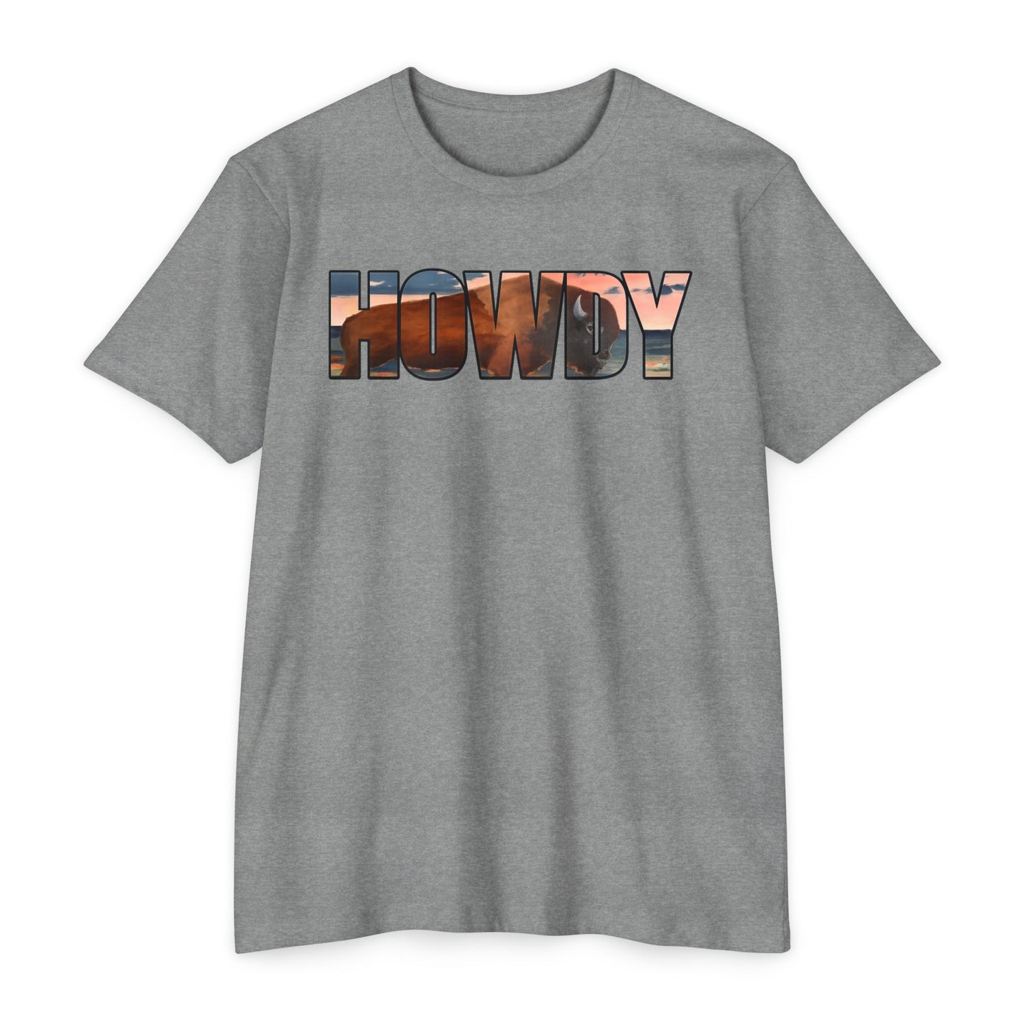 Howdy Shirt, Desert Sunset Typography T-shirt, Cowboy Shirt, Western Shirt