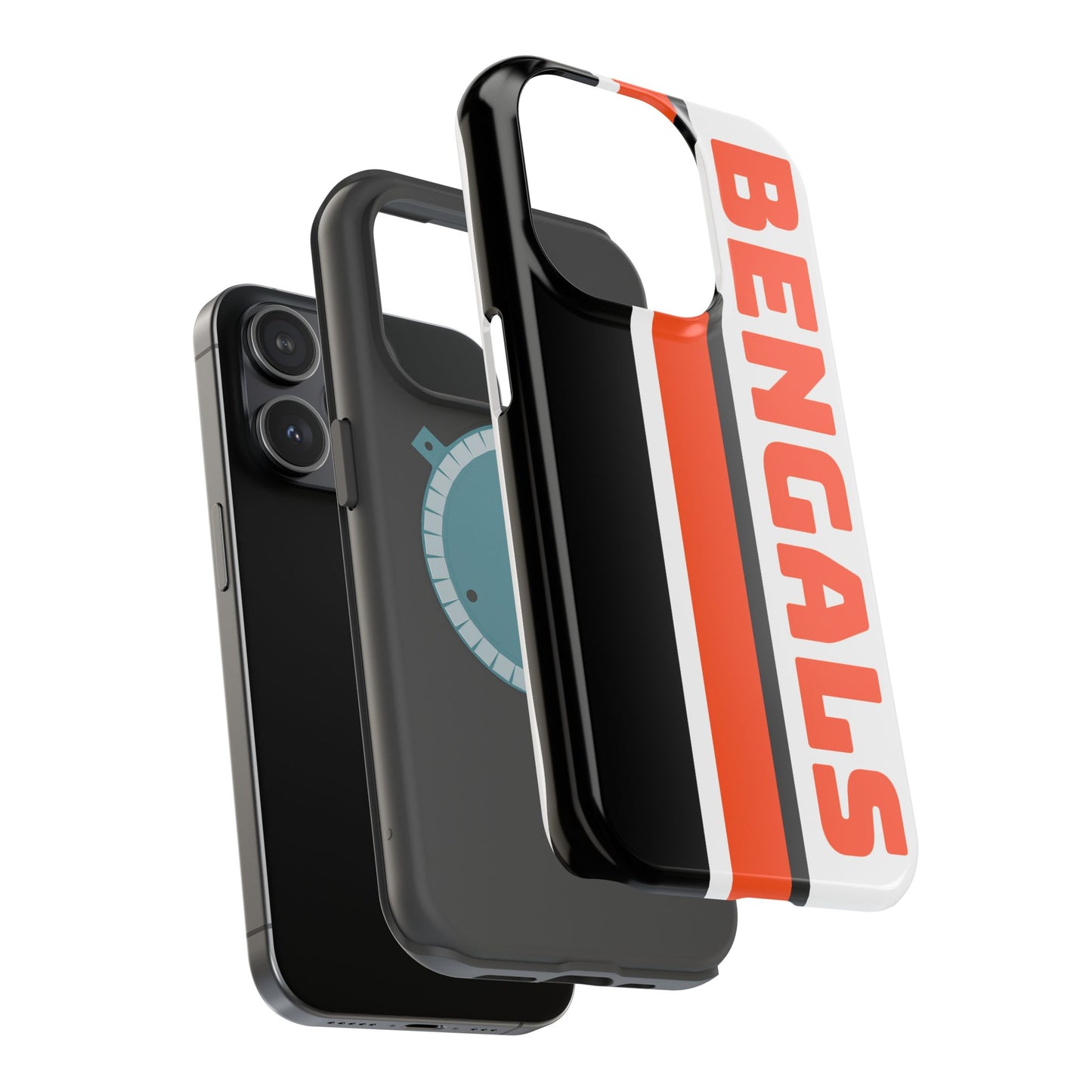 Bengals Phone Case, Magnetic Phone Case, Retro Phone Case, Baseball Case for iPhone or Samsung, Football Gifts