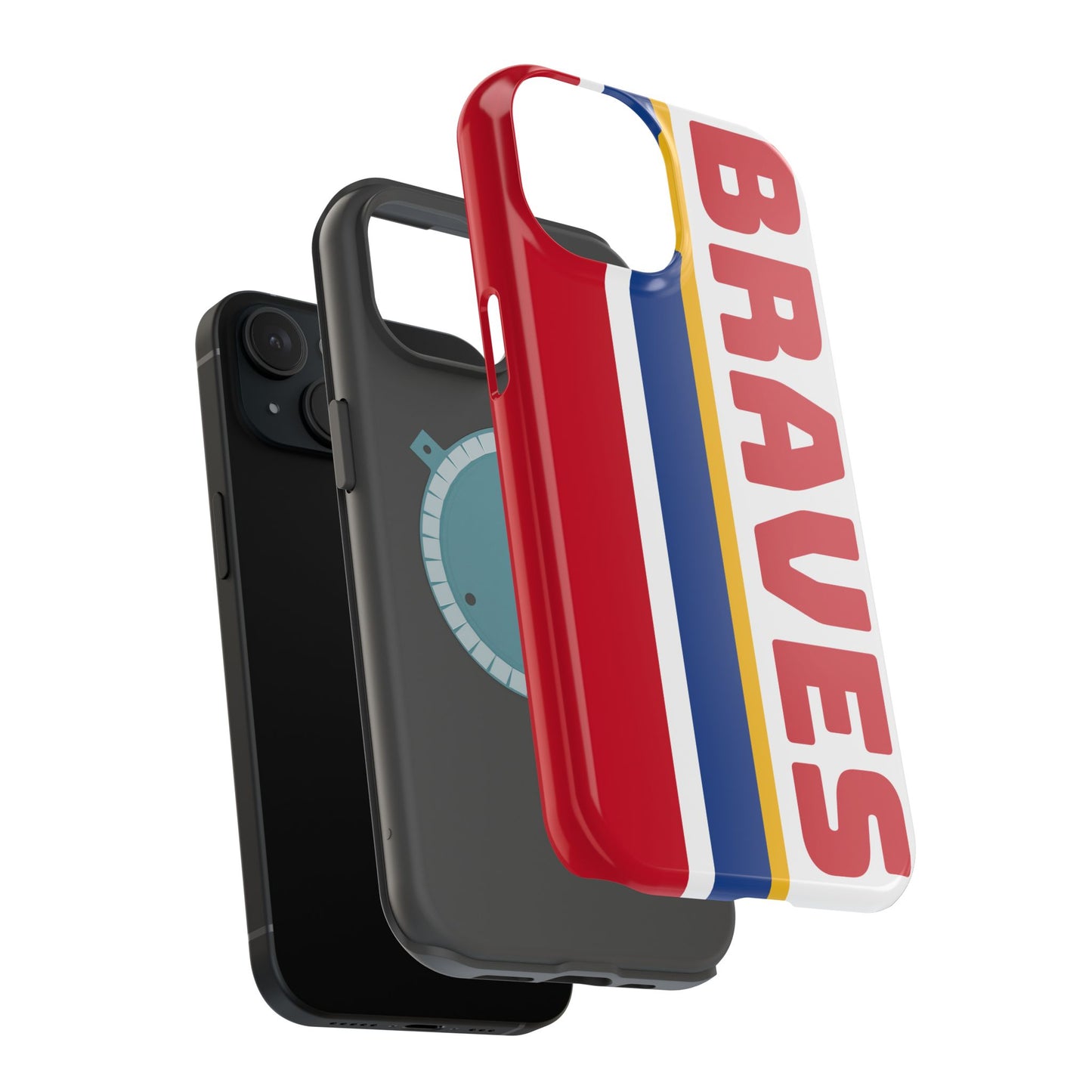 Braves Phone Case, Magnetic Phone Case, Baseball Phone Case, Retro Phone Case