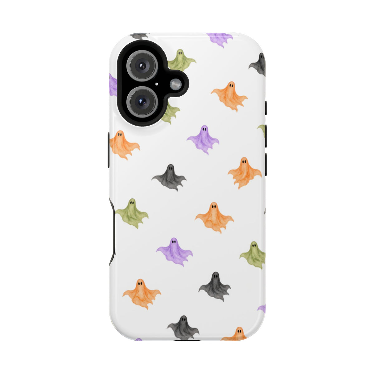 Watercolor Ghost Pattern Phone Case | Magnetic Impact-Resistant Case