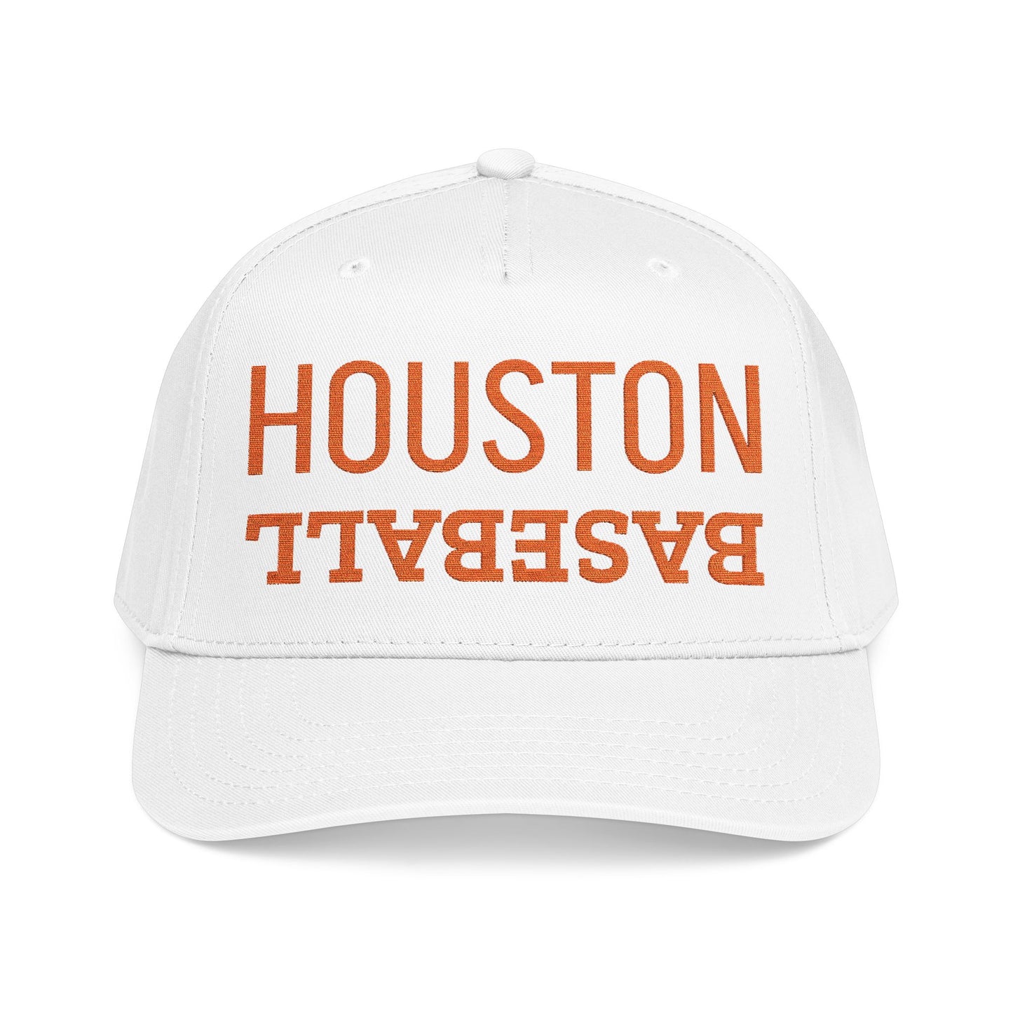 Embroidered Houston Baseball Hat, Mid Profile Baseball Cap, Sports Gifts