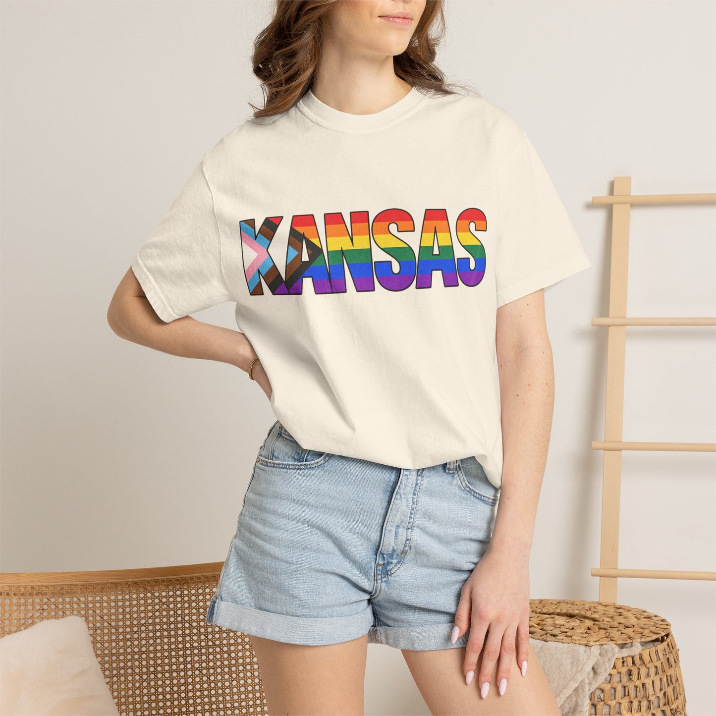 Kansas Pride Rainbow T-Shirt, Kansas Pride Shirt, LGBTQIA Shirt