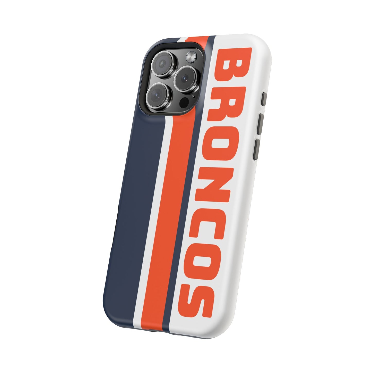 Broncos Phone Case, Magnetic Phone Case, Retro Phone Case, Baseball Case for iPhone or Samsung, Football Gifts