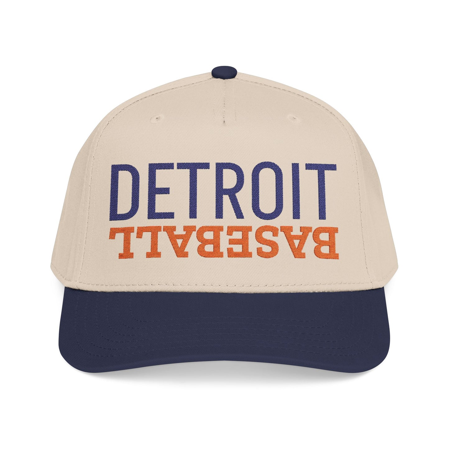 Embroidered Detroit Baseball Hat, Mid Profile Baseball Cap, Sports Gifts