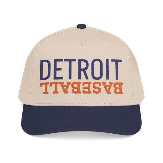 Embroidered Detroit Baseball Hat, Mid Profile Baseball Cap, Sports Gifts