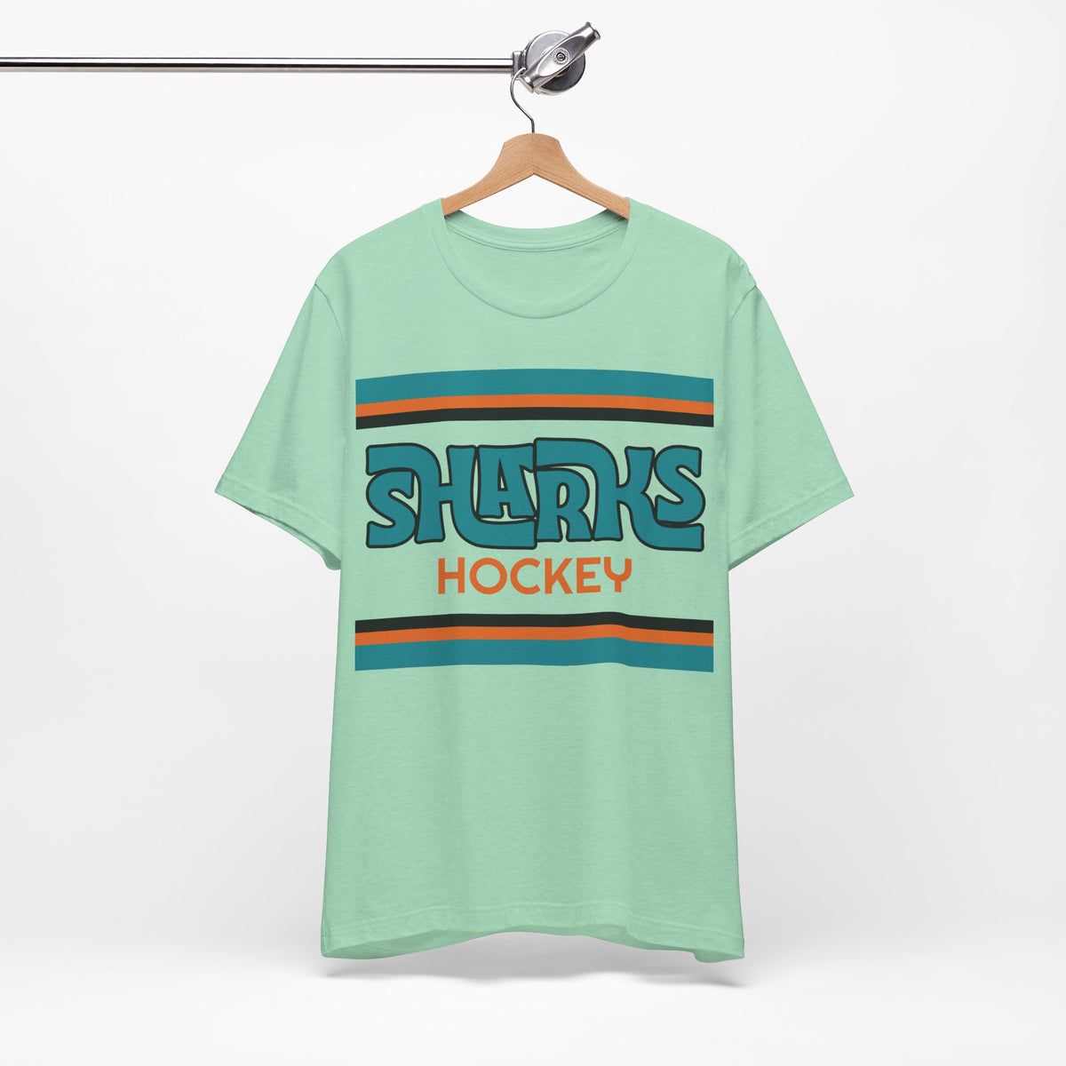 Retro Sharks Shirt, Vintage Striped Sharks T-Shirt