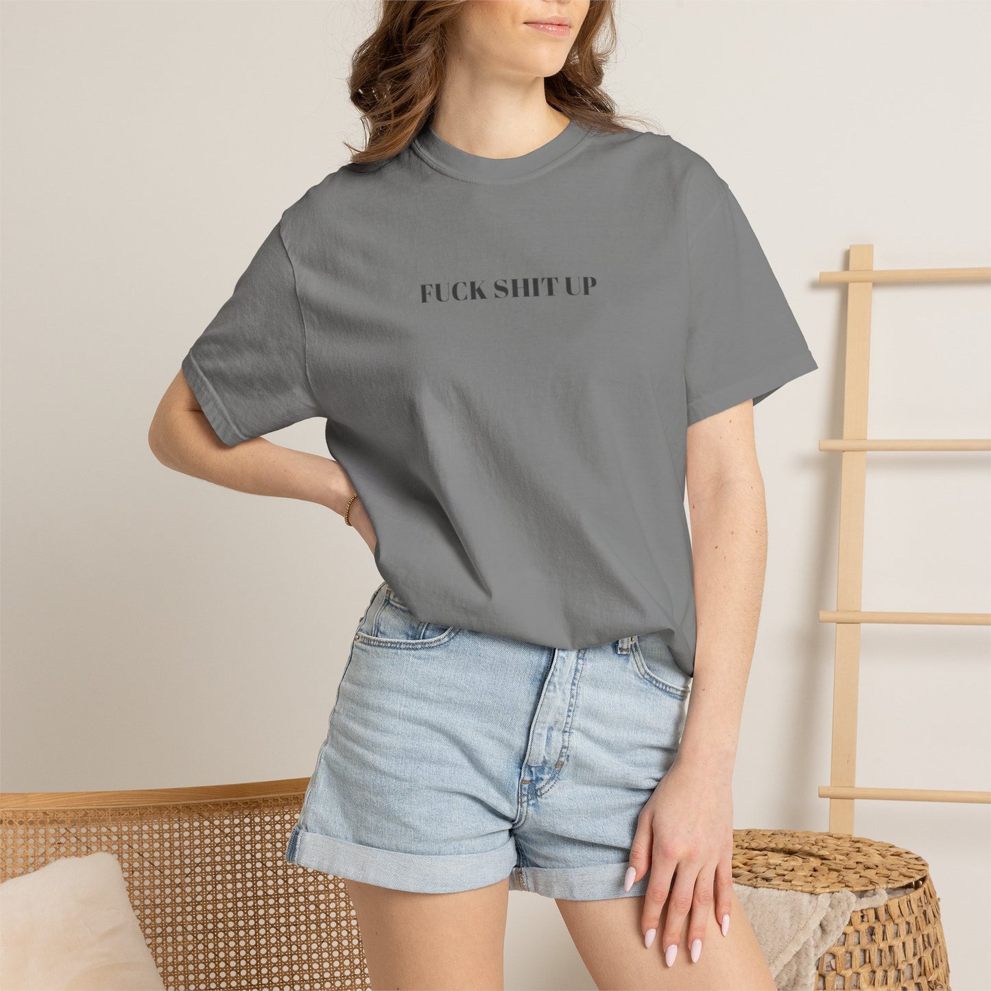 FUCK SHIT UP T-shirt: Gray or Blue Eras Inspired Tee