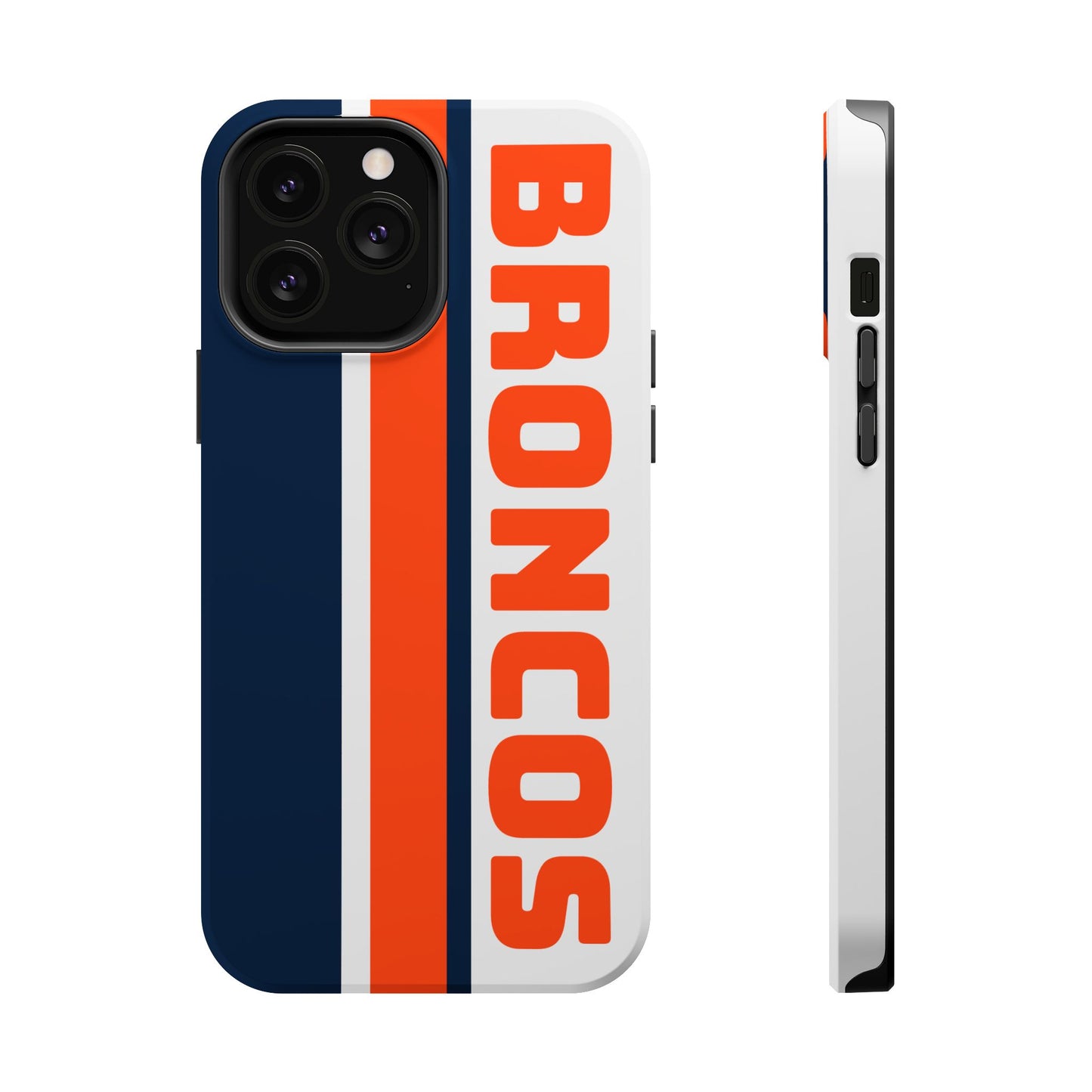 Broncos Phone Case, Magnetic Phone Case, Retro Phone Case, Baseball Case for iPhone or Samsung, Football Gifts