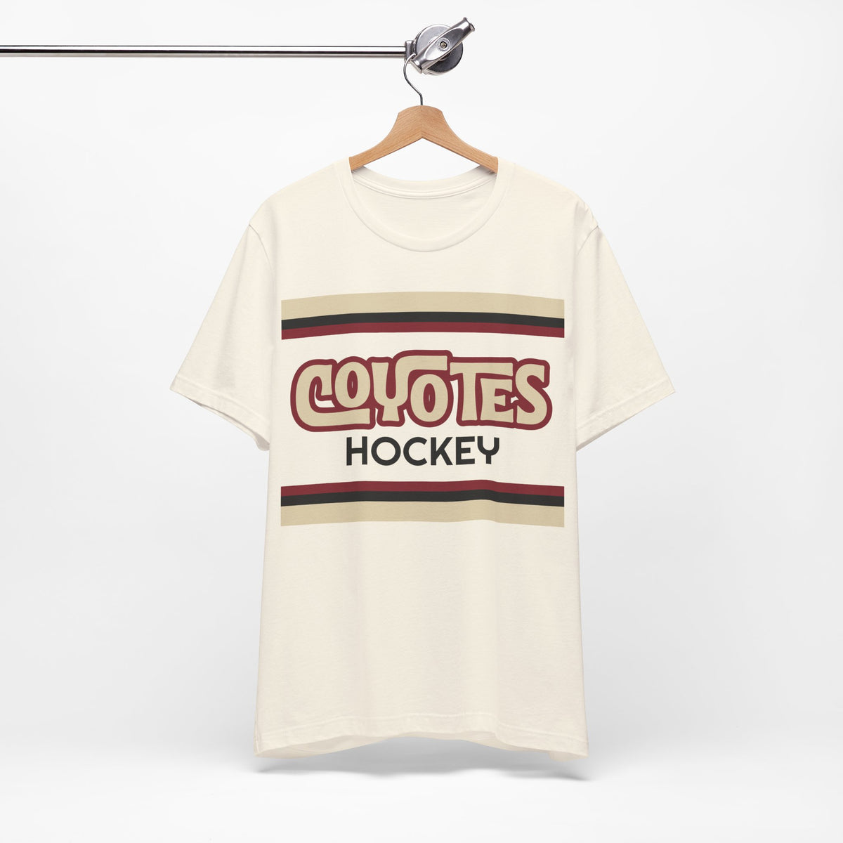Retro Coyotes Shirt, Vintage Striped Coyotes Hockey T-Shirt