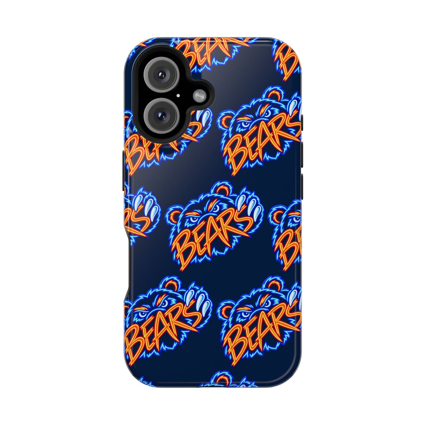 Neon Bears Phone Case, Magnetic Phone Case, Retro Phone Case, Matte/Glossy Phone Case, Football Gifts