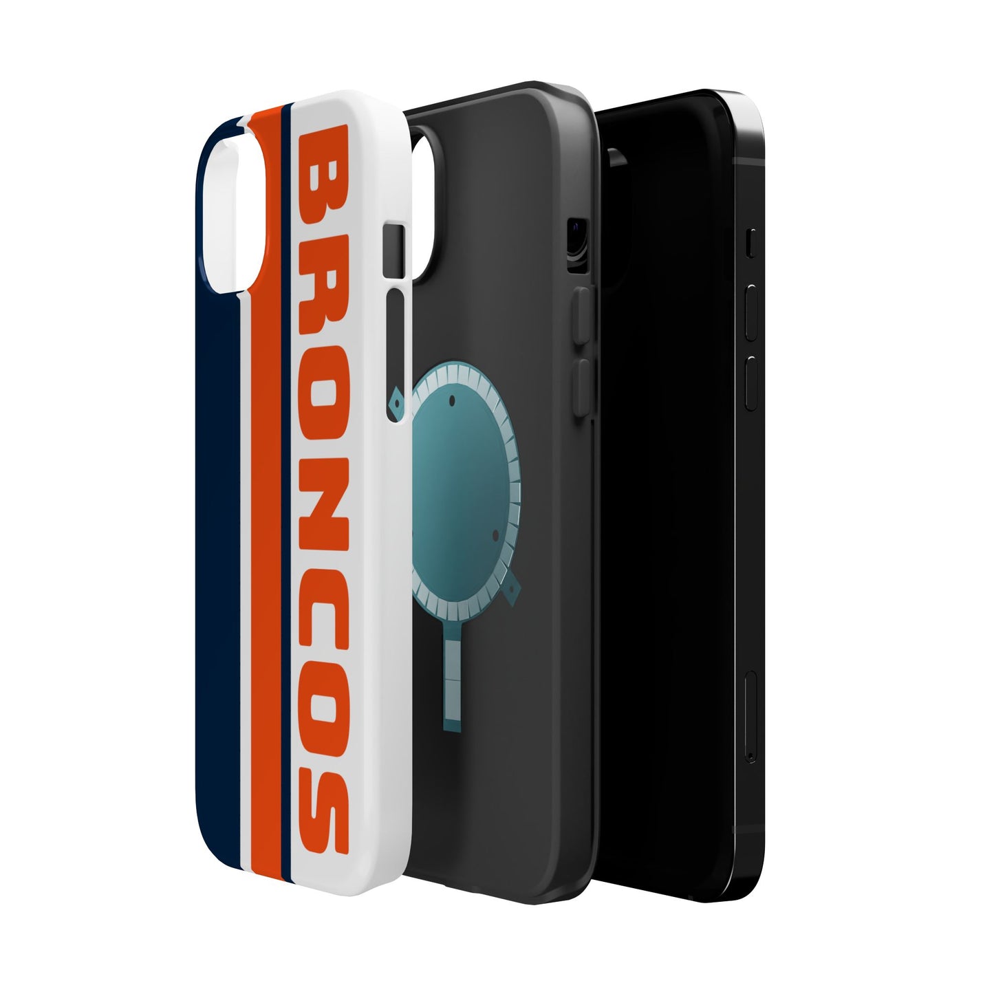 Broncos Phone Case, Magnetic Phone Case, Retro Phone Case, Baseball Case for iPhone or Samsung, Football Gifts