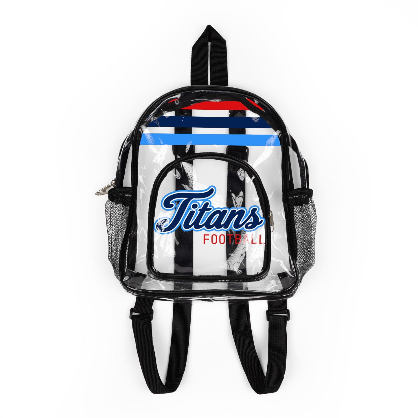 Titans Clear Backpack, Stadium Bag, Football Belt Bag, Transparent Fanny Pack