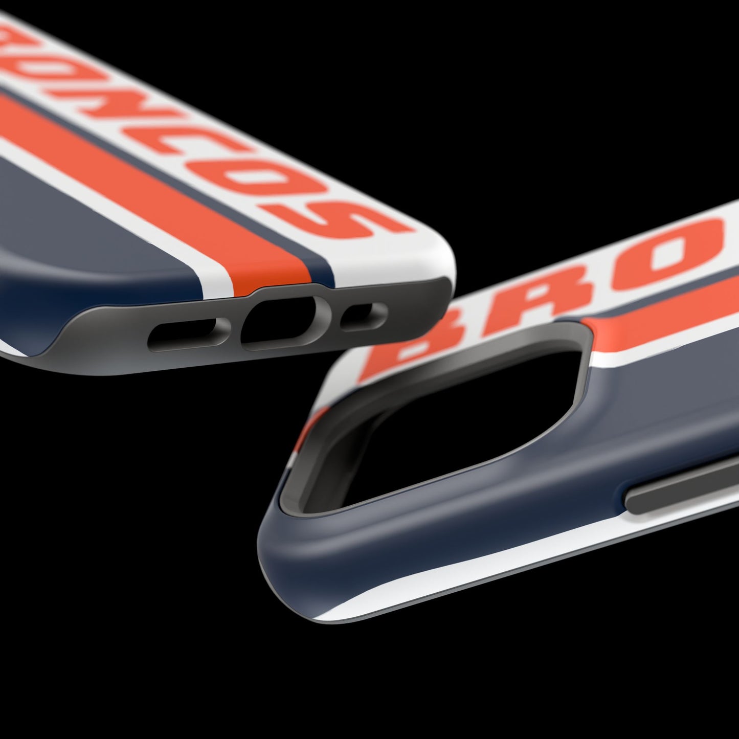 Broncos Phone Case, Magnetic Phone Case, Retro Phone Case, Baseball Case for iPhone or Samsung, Football Gifts