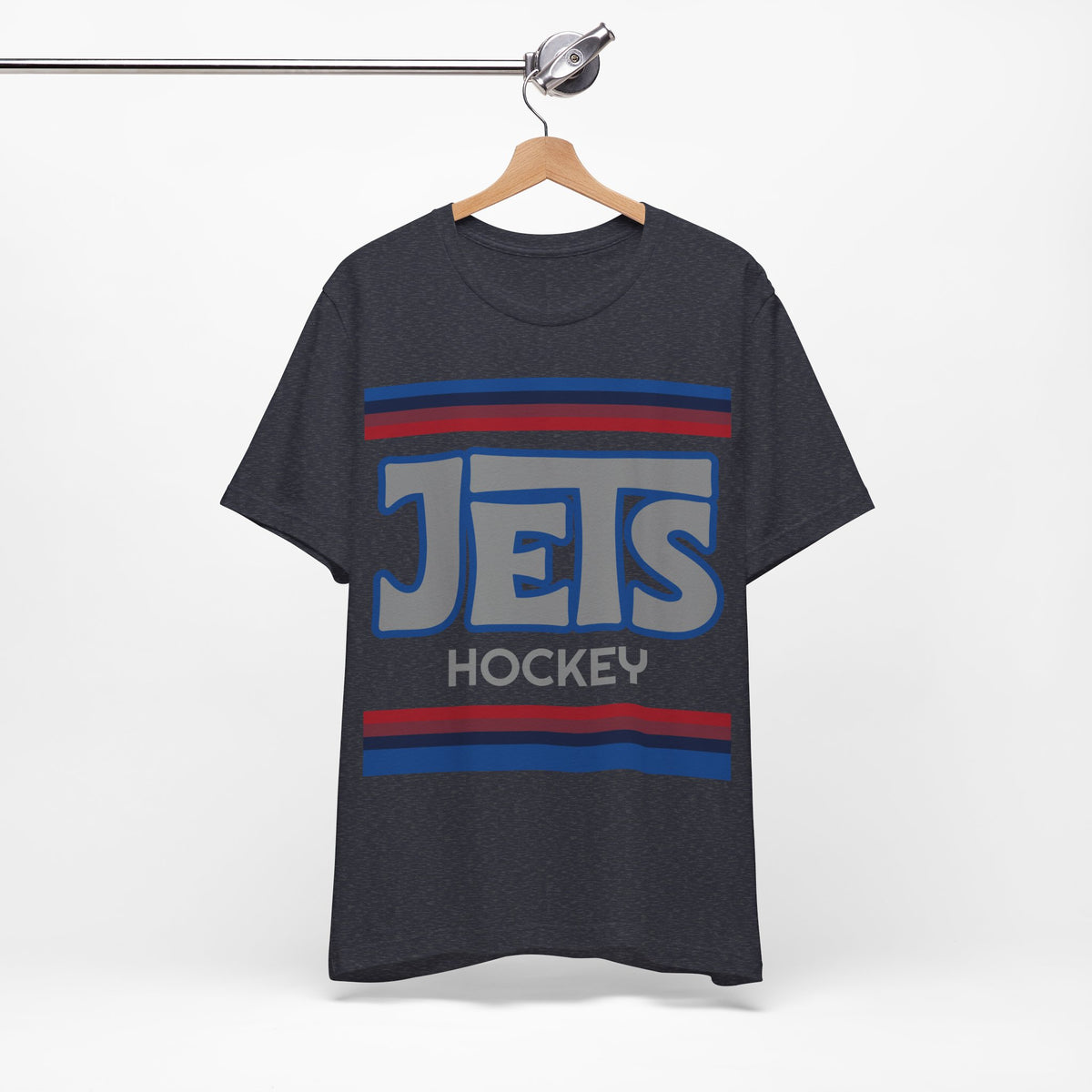 Retro Jets Shirt, Vintage Striped Jets Hockey T-Shirt