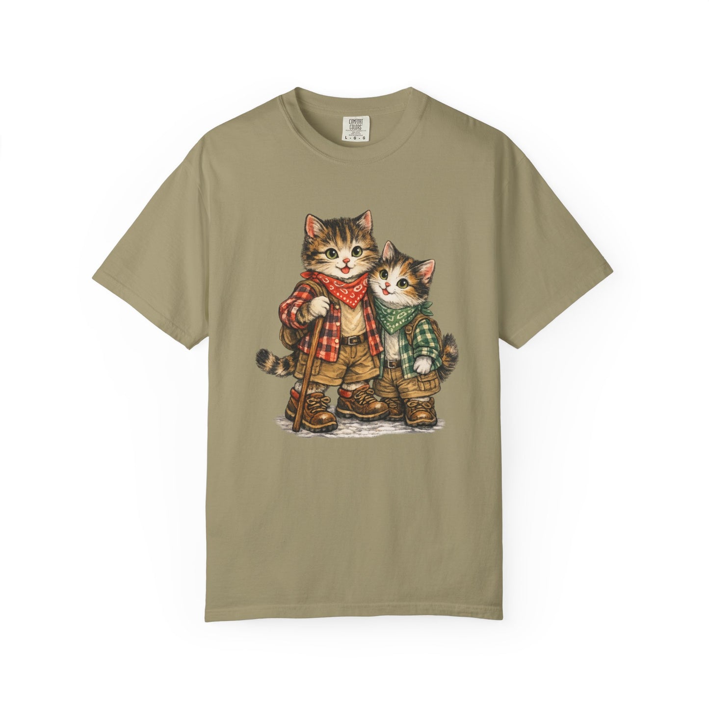 Camping Cats T-Shirt | Cute Cat Camping Design, Outdoorsy Feline Tee