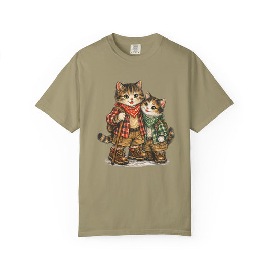 Camping Cats T-Shirt | Cute Cat Camping Design, Outdoorsy Feline Tee