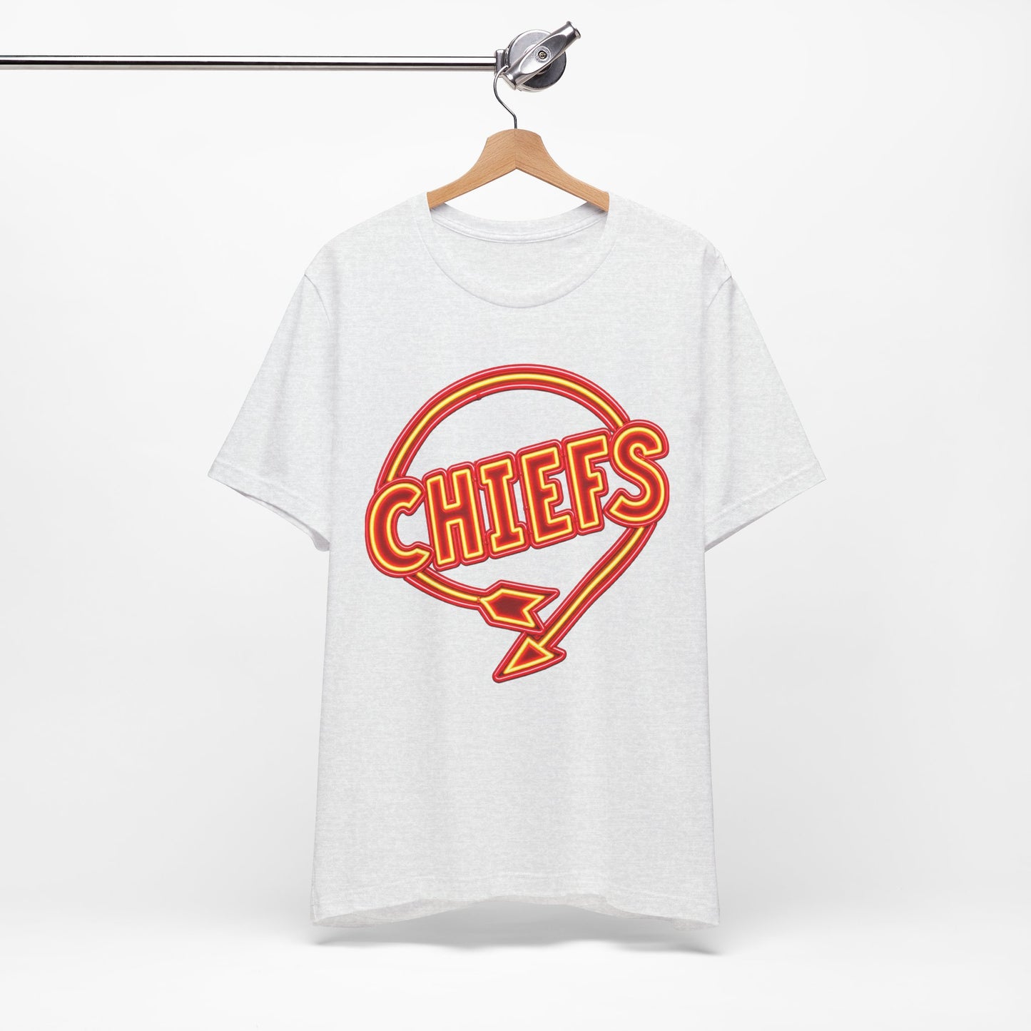 Chiefs Neon Shirt, Arrow Logo T-Shirt, Retro Football Tee