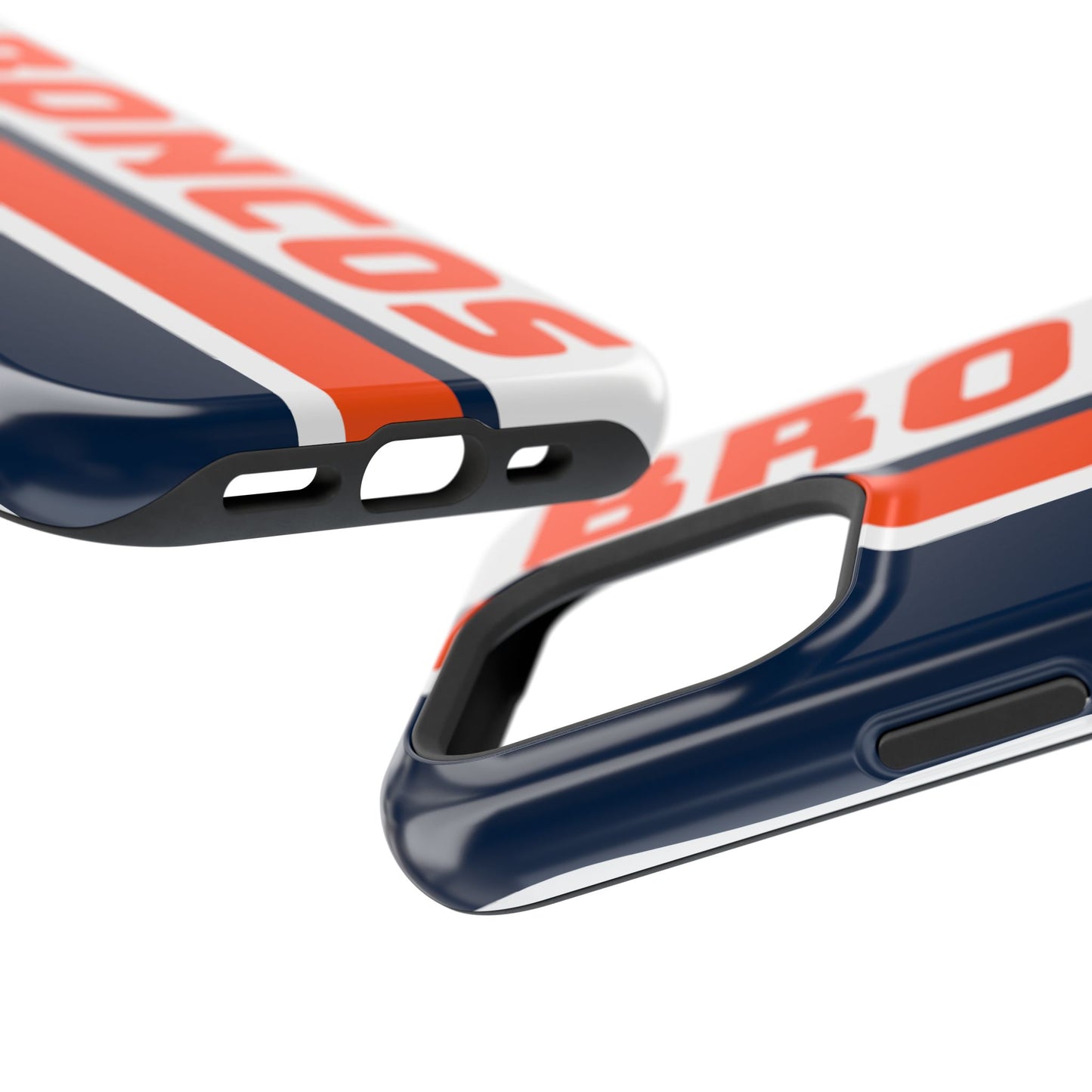 Broncos Phone Case, Magnetic Phone Case, Retro Phone Case, Baseball Case for iPhone or Samsung, Football Gifts