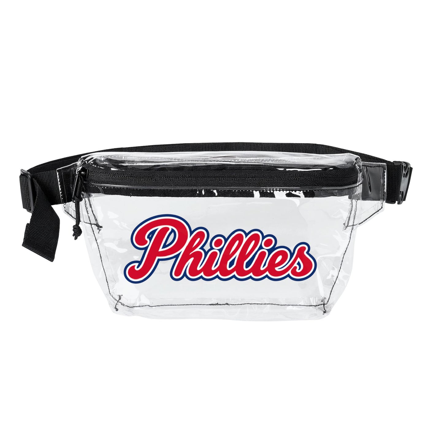 Phillies Clear Stadium Bag, Baseball Belt Bag, Transparent Fanny Pack