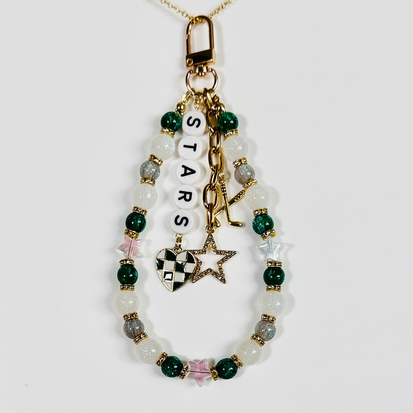 Hockey Team Bag Charm – Oilers, Stars, Hurricanes, Blues, Custom Sports Charms, Hockey Keychain