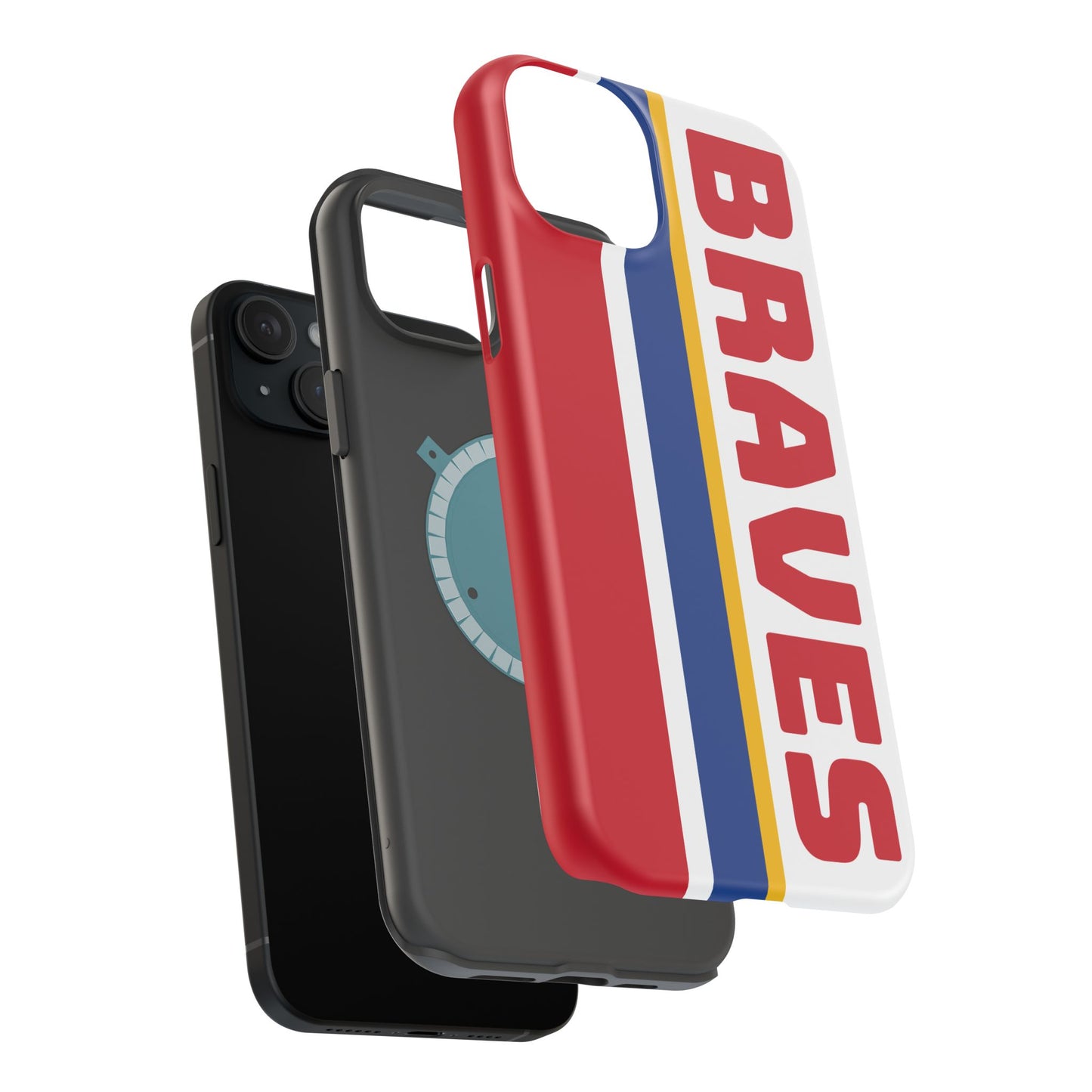 Braves Phone Case, Magnetic Phone Case, Baseball Phone Case, Retro Phone Case